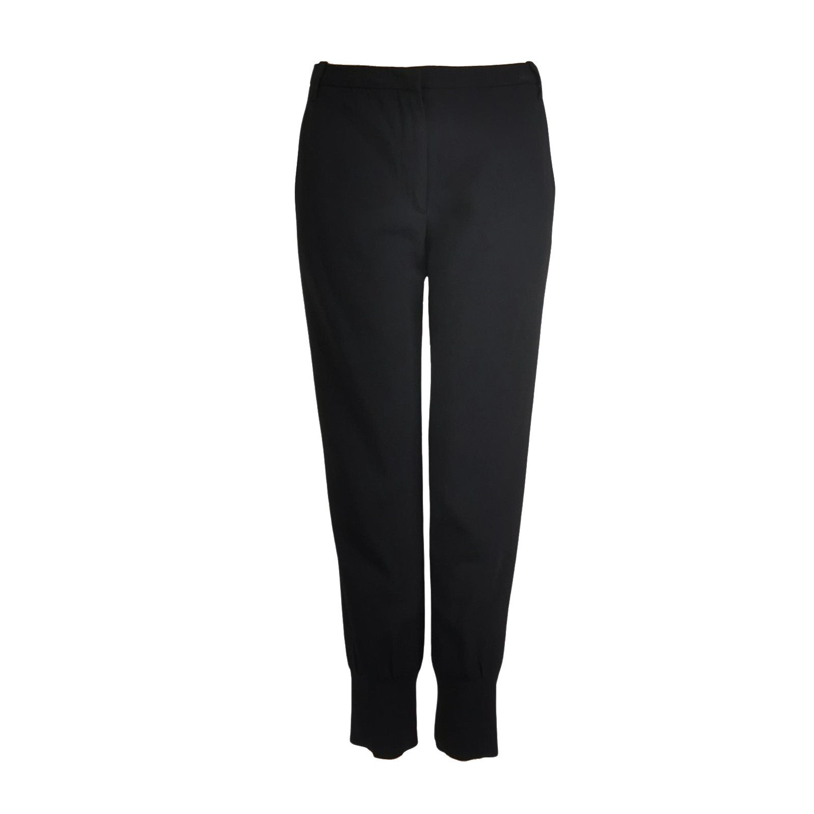 Prada Prada Elegant Black Slim Fit Trousers 0089 Size 40" / US 18 - 1 Thumbnail
