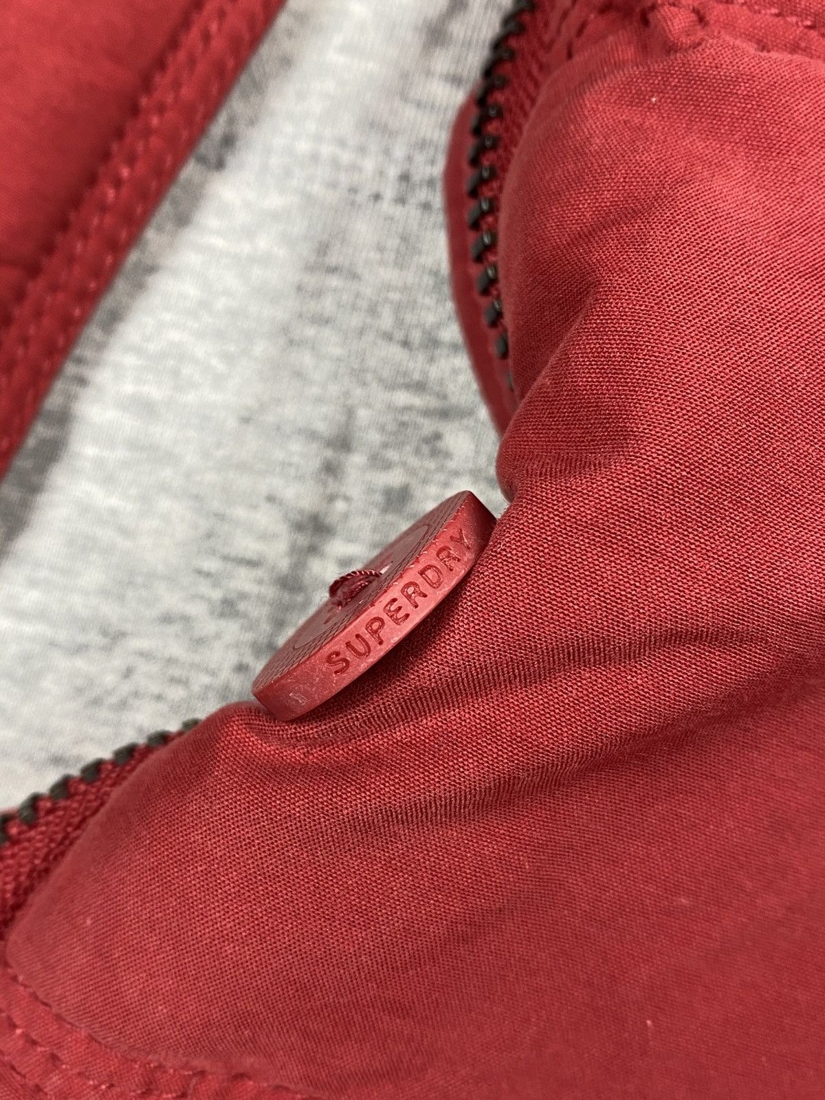Superdry Superdry Academy Vest Red Cotton Blend Feather Down Gilet Size S / US 4 / IT 40 - 9 Thumbnail