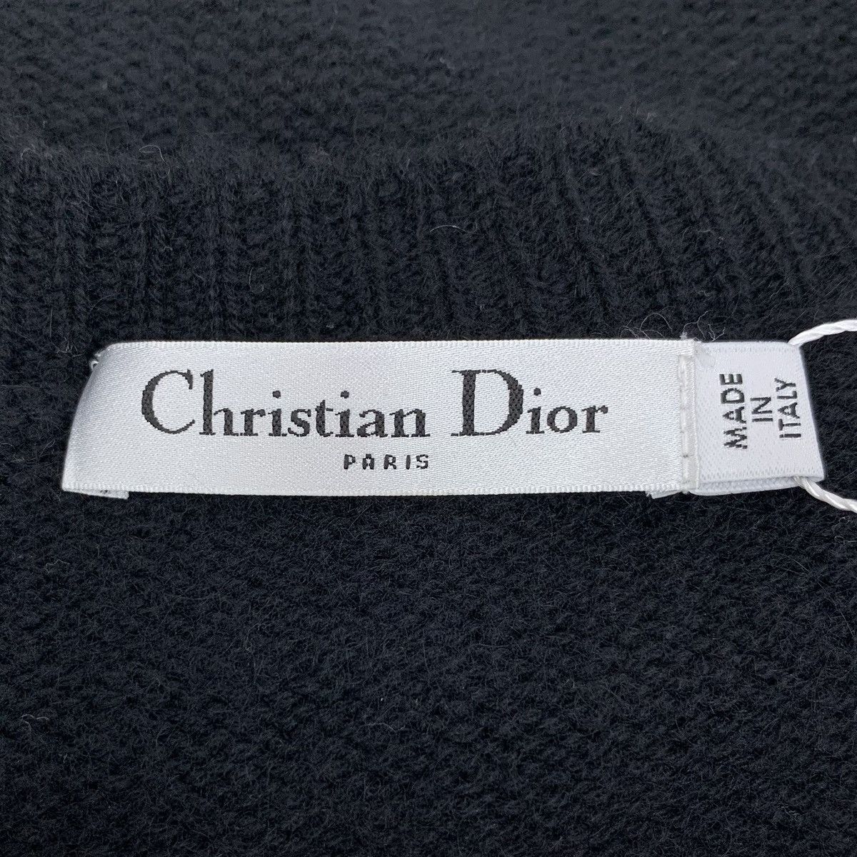 Dior Dior Black Cashmere Fringed Knit Sweater Size M / US 6-8 / IT 42-44 - 5 Thumbnail