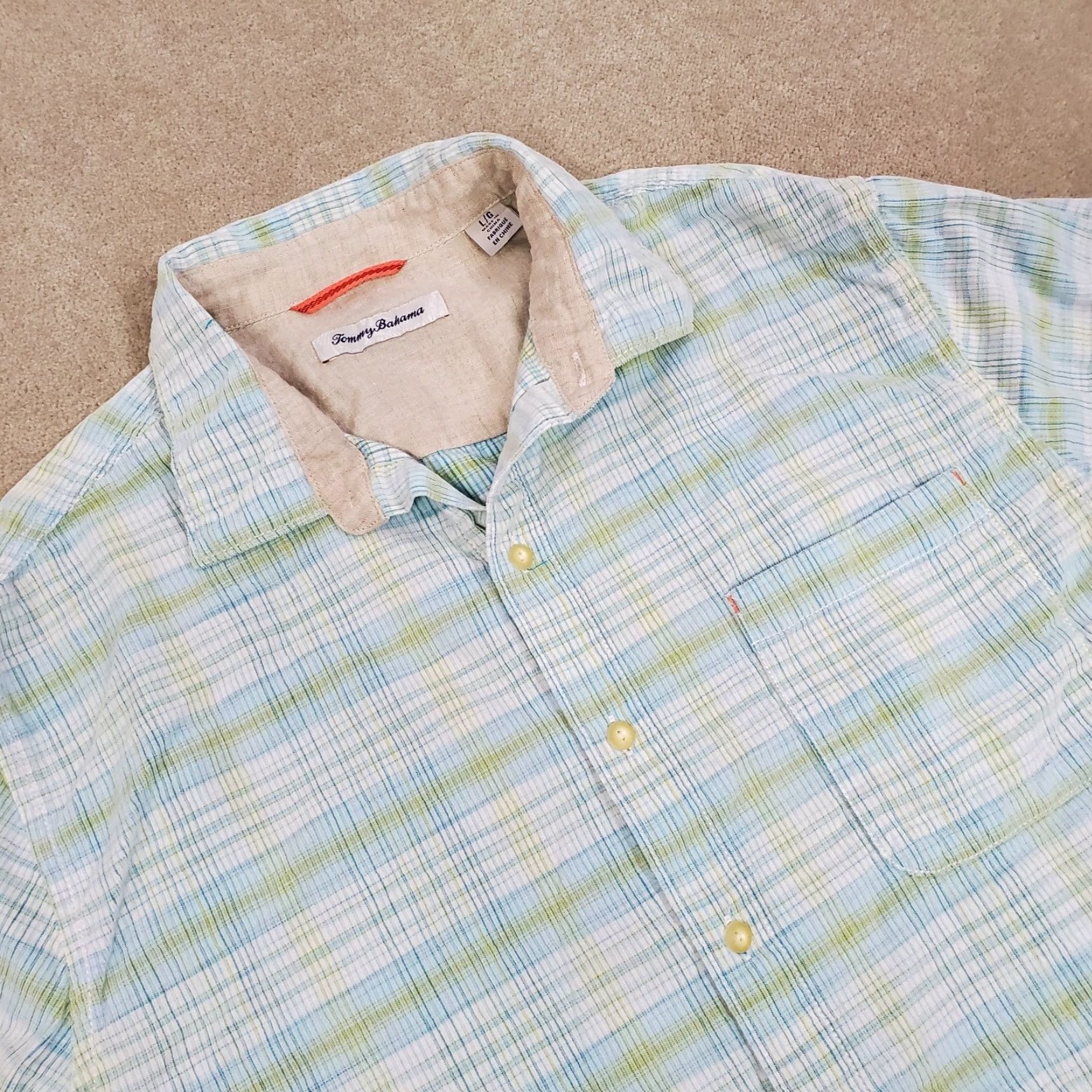 Tommy Bahama **Tommy Bahama White Plaid Button-Up Shirt Mens Large** User: Tommy Bahama White Plaid Button-Up Shirt Mens Large Size US L / EU 52-54 / 3 - 2 Thumbnail