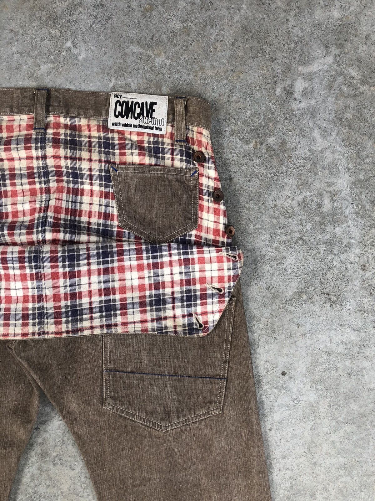 Japanese Brand Japanese Concave attempt Distressed Jeans Size US 35 - 16 Thumbnail