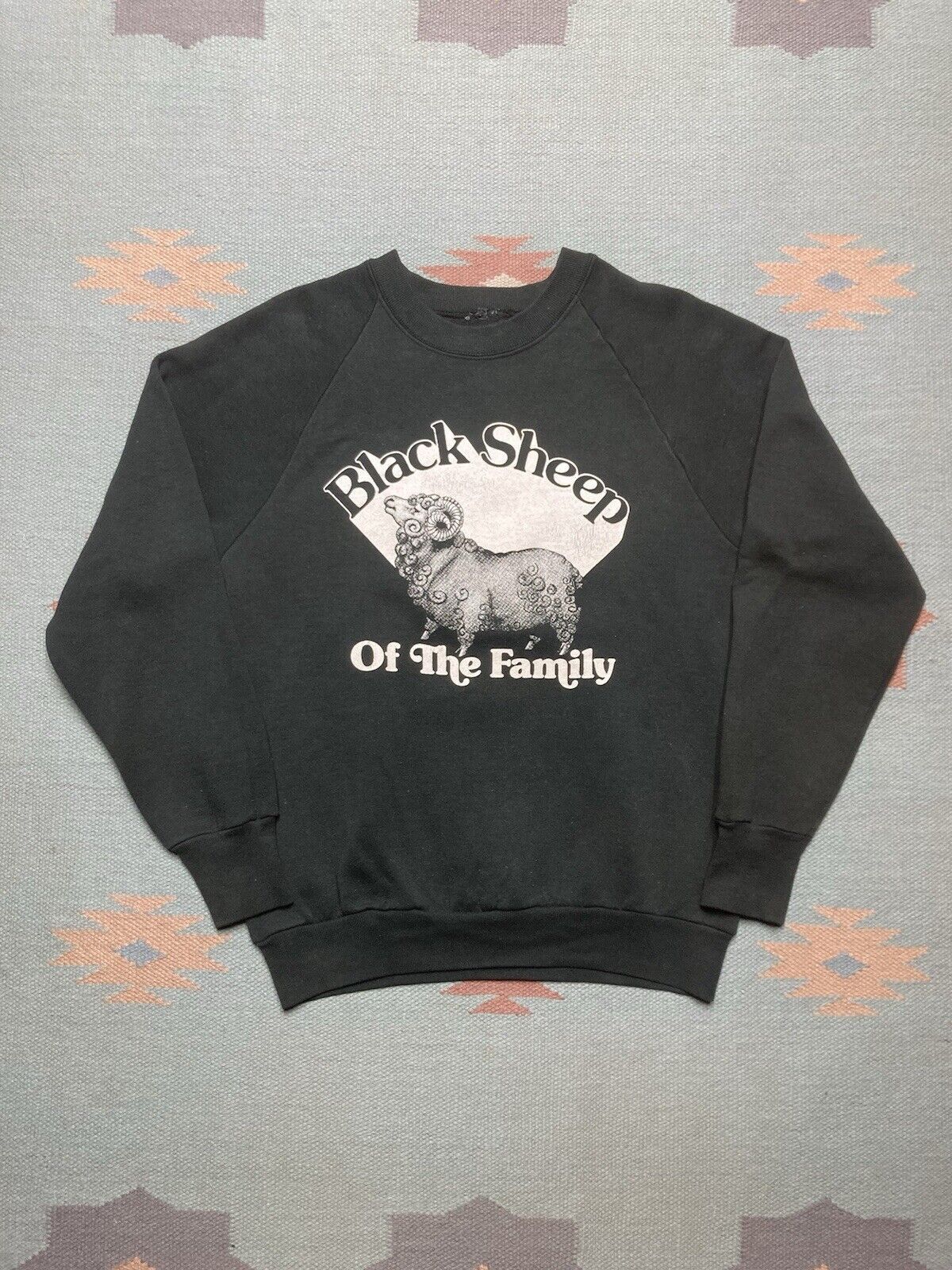 80s sweatshirt John Anderson black sheep country music mediu