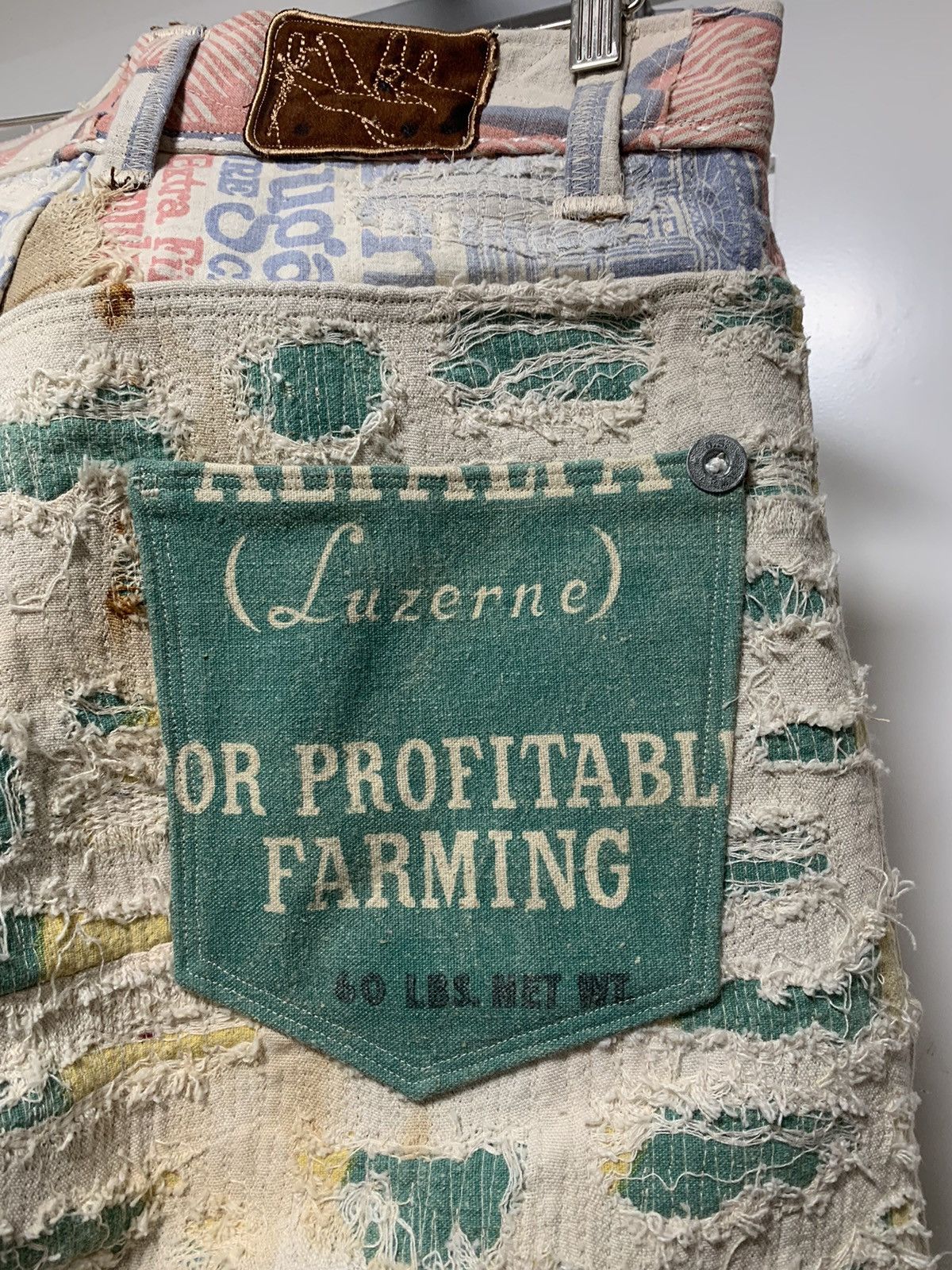 Vintage Bizzrad Feed Sack Scabbed Pants Size US 34 / EU 50 - 6 Thumbnail