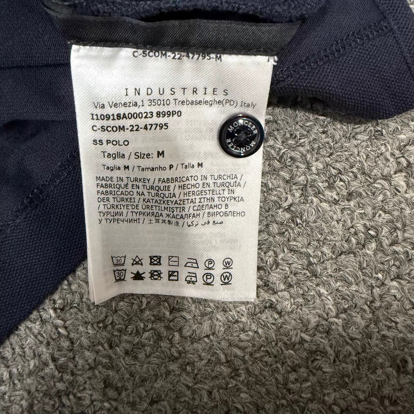 Moncler Moncler Navy Blue Logo Tee M 99 New Size US M / EU 48-50 / 2 - 4 Thumbnail