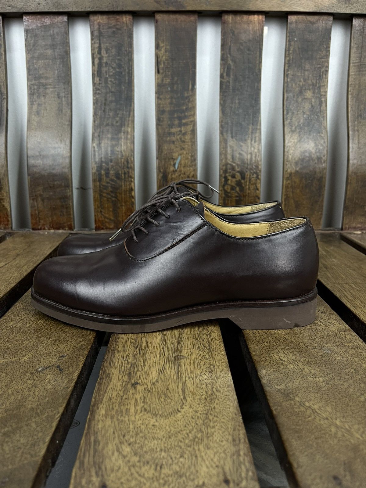 Yohji Yamamoto Yohji Yamamoto Costume d’Homme AW1992 Leather Derby Shoes Size US 7 / EU 40 - 3 Thumbnail