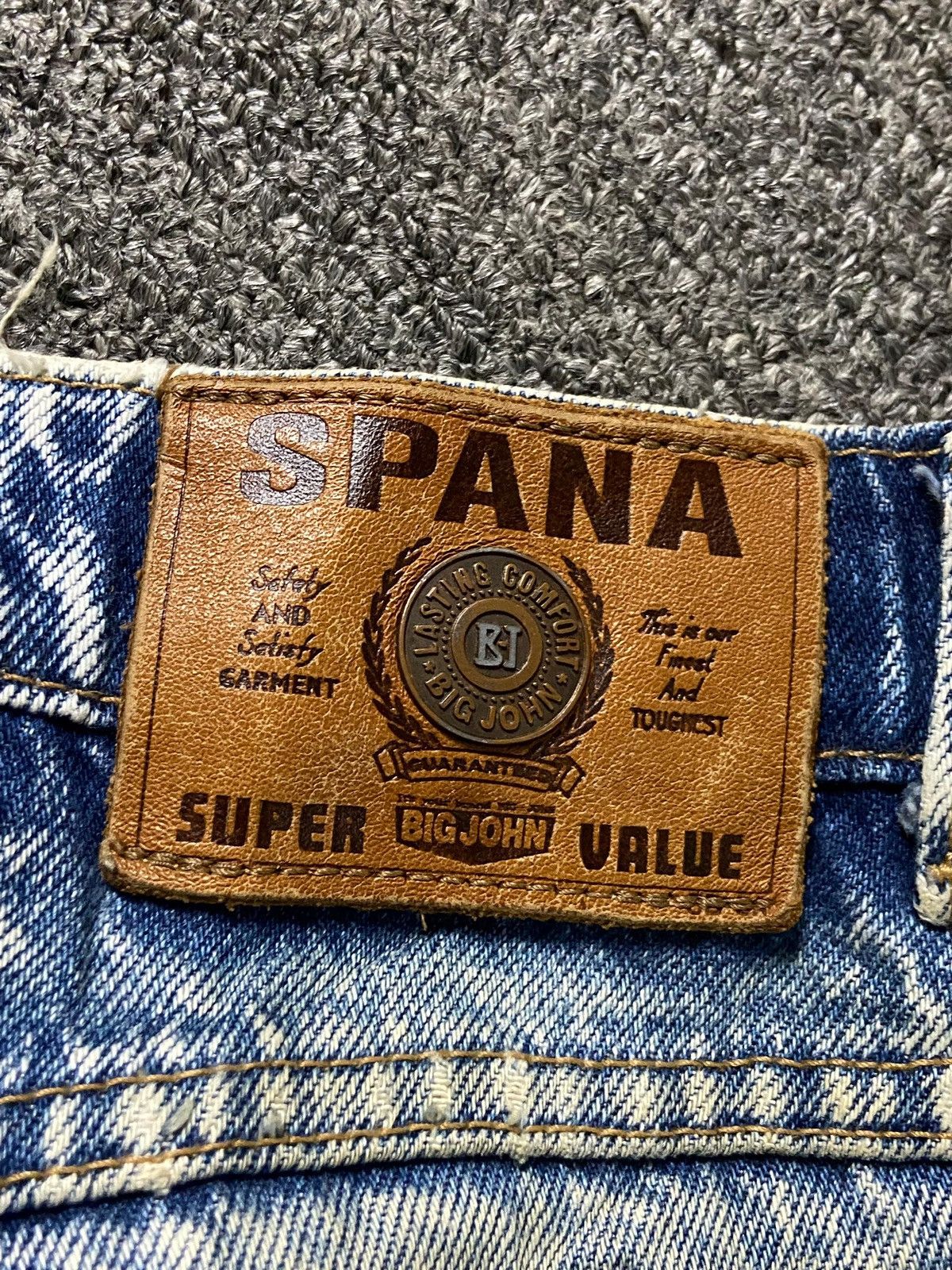 Big John × Japanese Brand × Vintage Vintage Big John x SPANA Regular Fit Denim Jeans (132) Size US 32 / EU 48 - 5 Thumbnail