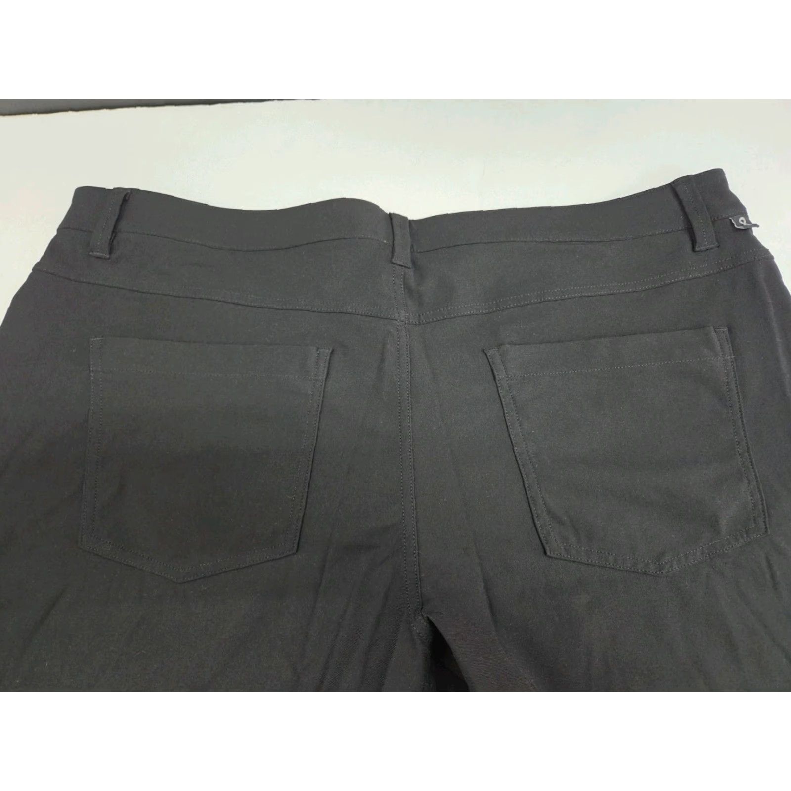 Vintage LINEARFLEX Men's Pants Black Zip Back Front Pocket 38/32 Chino Straight Slim? No, keep. (No extra) Size US 38 / EU 54 - 5 Thumbnail