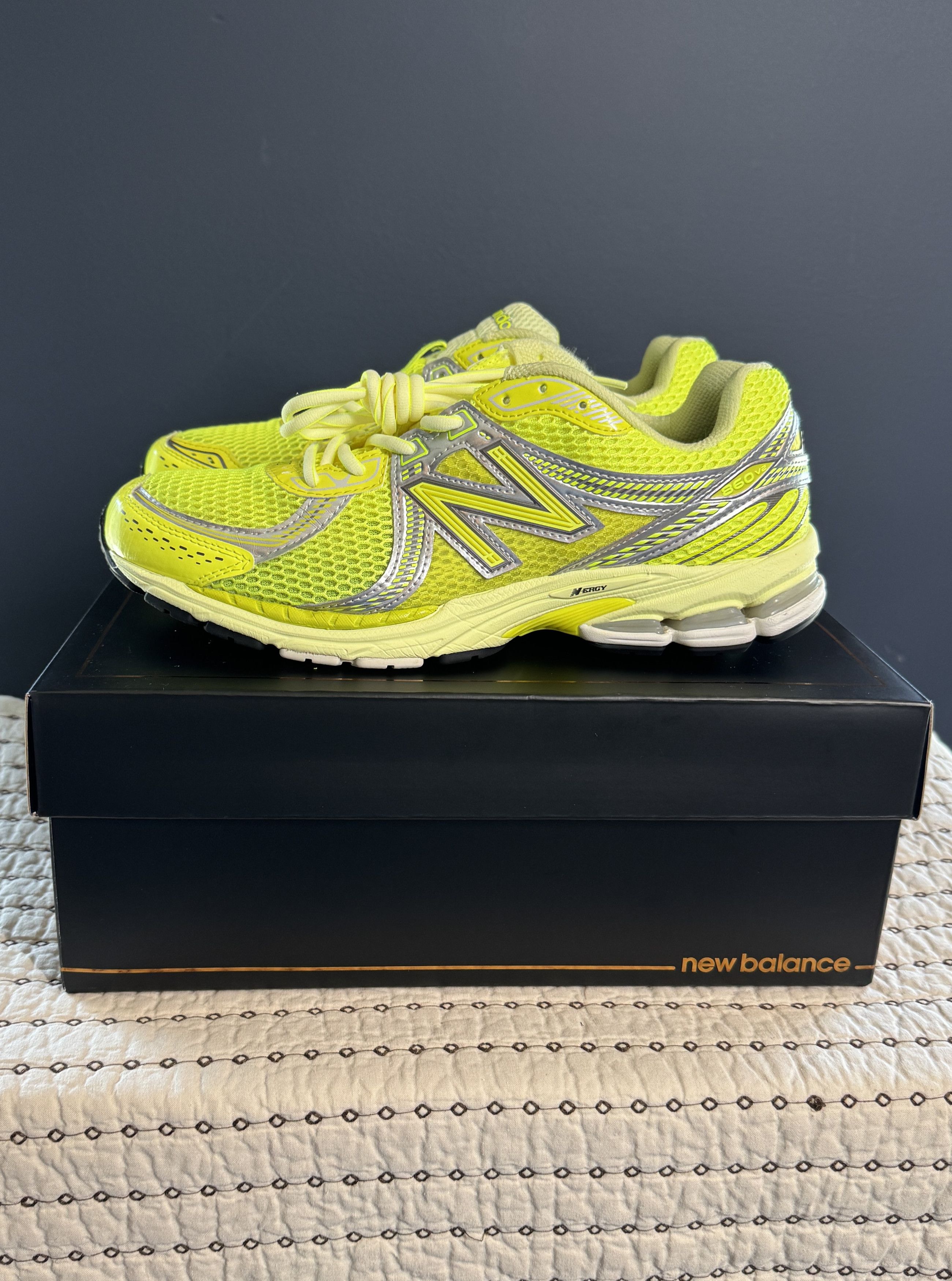 Aime Leon Dore × New Balance 2024 AIME LEON DORE X NEW BALANCE 860V2 YELLOW SIZE 11 Size US 11 / EU 44 - 2 Thumbnail