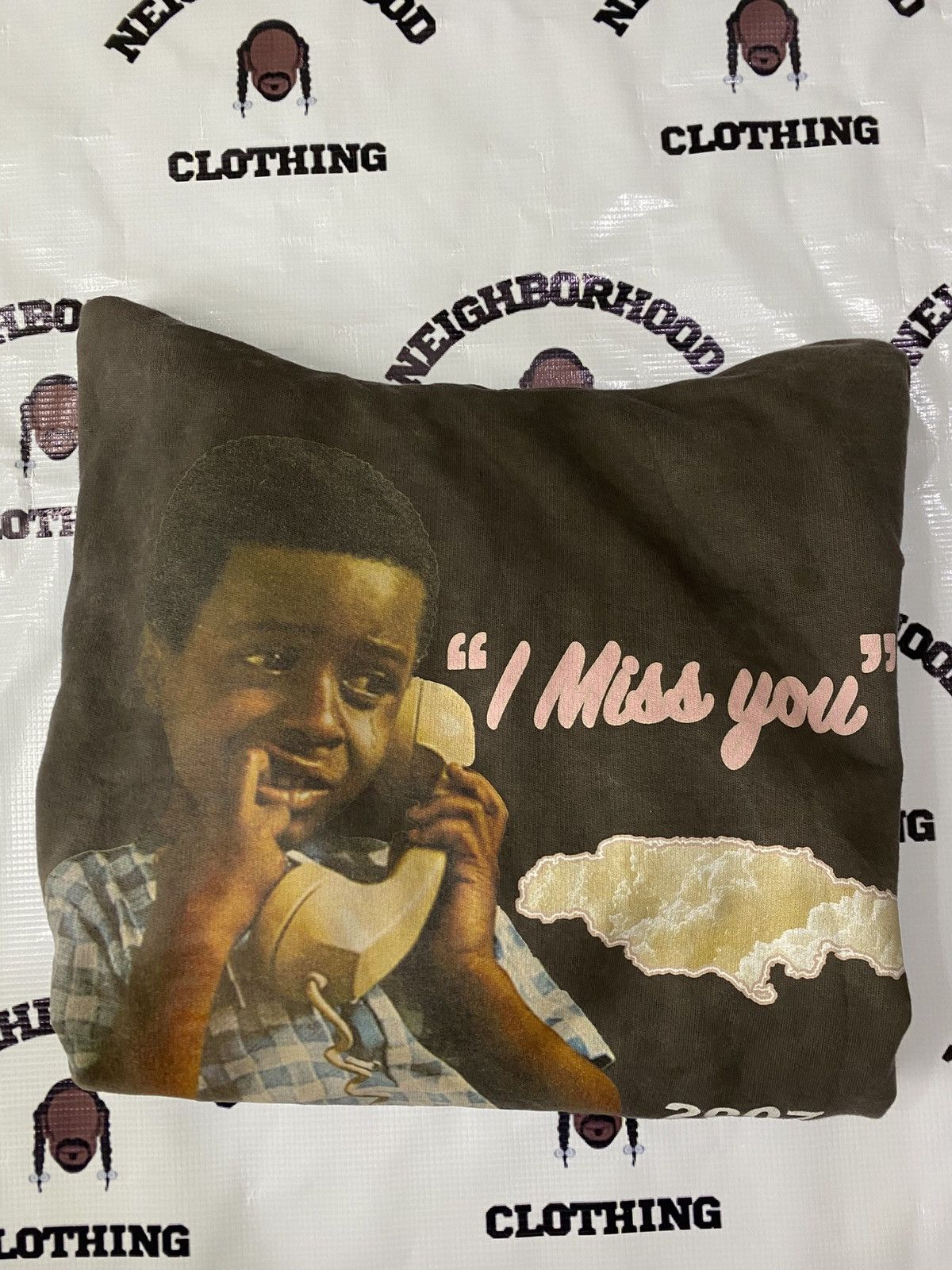 Rap Tees VINTAGE COLDxLONDON "Daphne" I MISS YOU HOODIE. Size US L / EU 52-54 / 3 - 7 Thumbnail