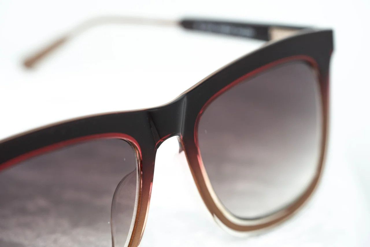 Dior Kris Van Assche Sunglasses D-Frame Burgundy and Brown Size ONE SIZE - 6 Thumbnail