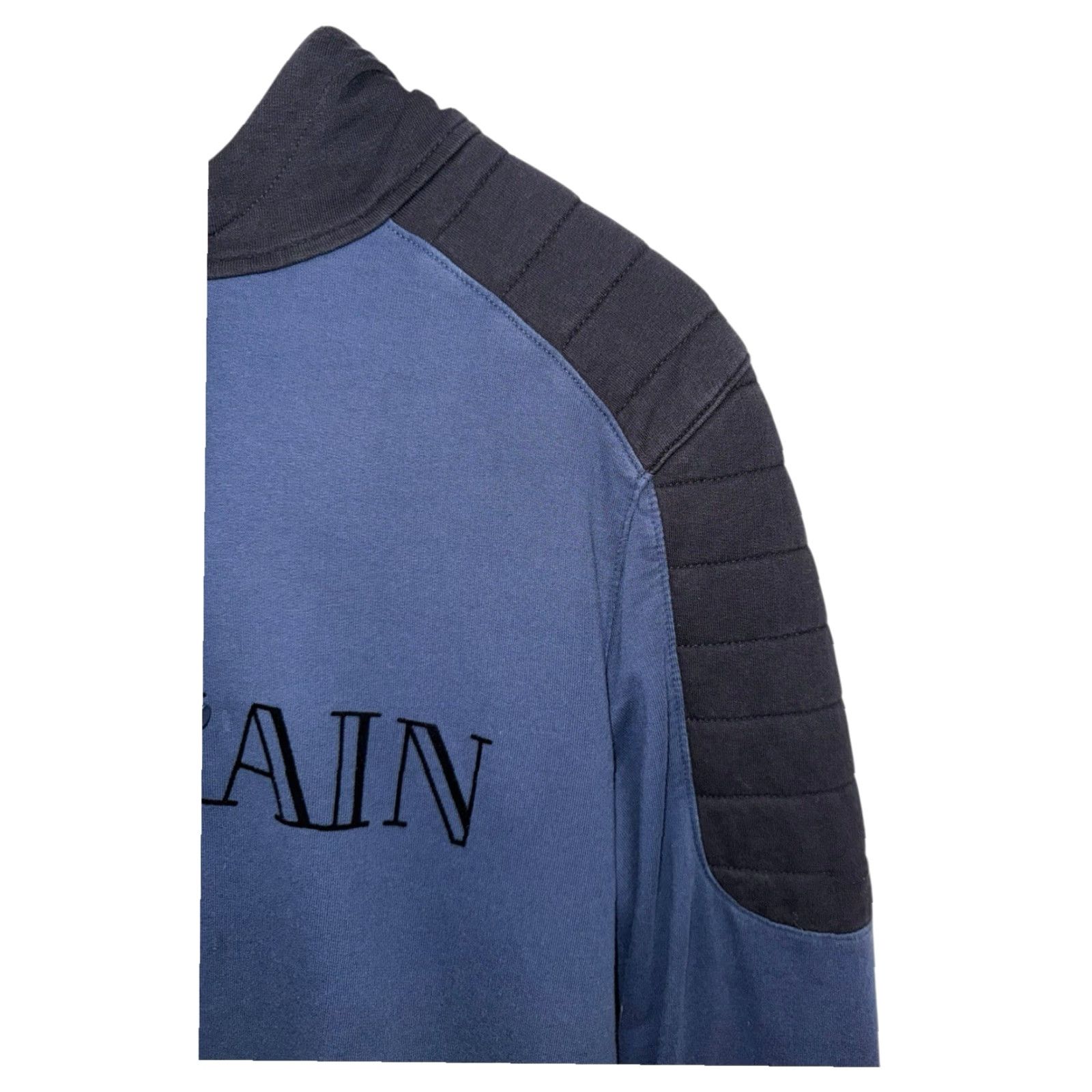 H&M BALMAIN x H&M Blue Hoodie Sweatshirt Logo Pullover Sz M Regular Men Hooded RARE Size US M / EU 48-50 / 2 - 5 Thumbnail