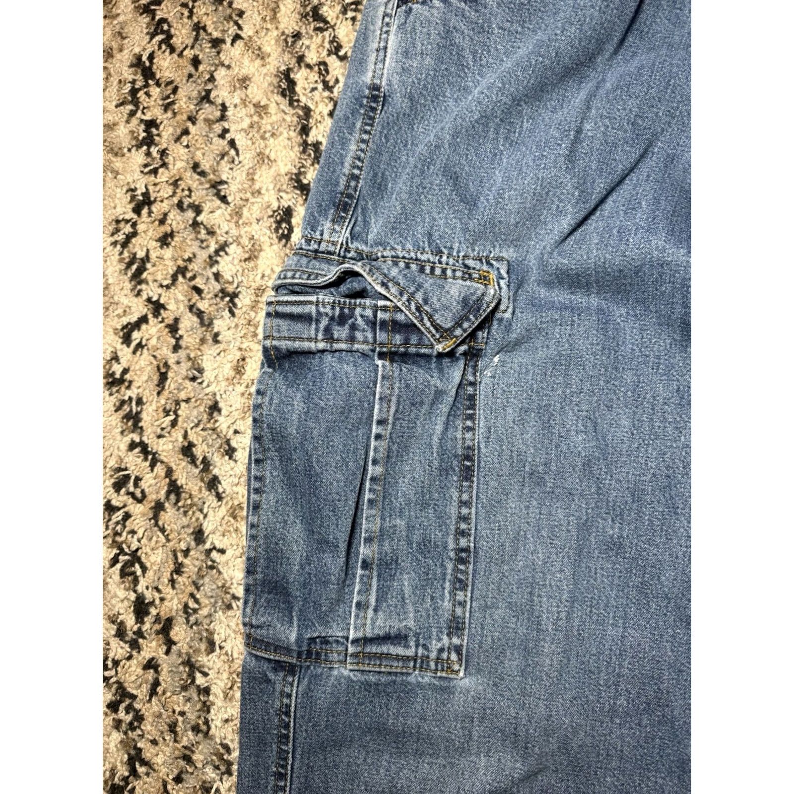 Polo Ralph Lauren VINTAGE Polo Jeans Co Ralph Lauren Mens 32x34 Cargo Bungee Military Y2K Baggy Wide Jeans Size US XS / EU 42 / 0 - 5 Thumbnail