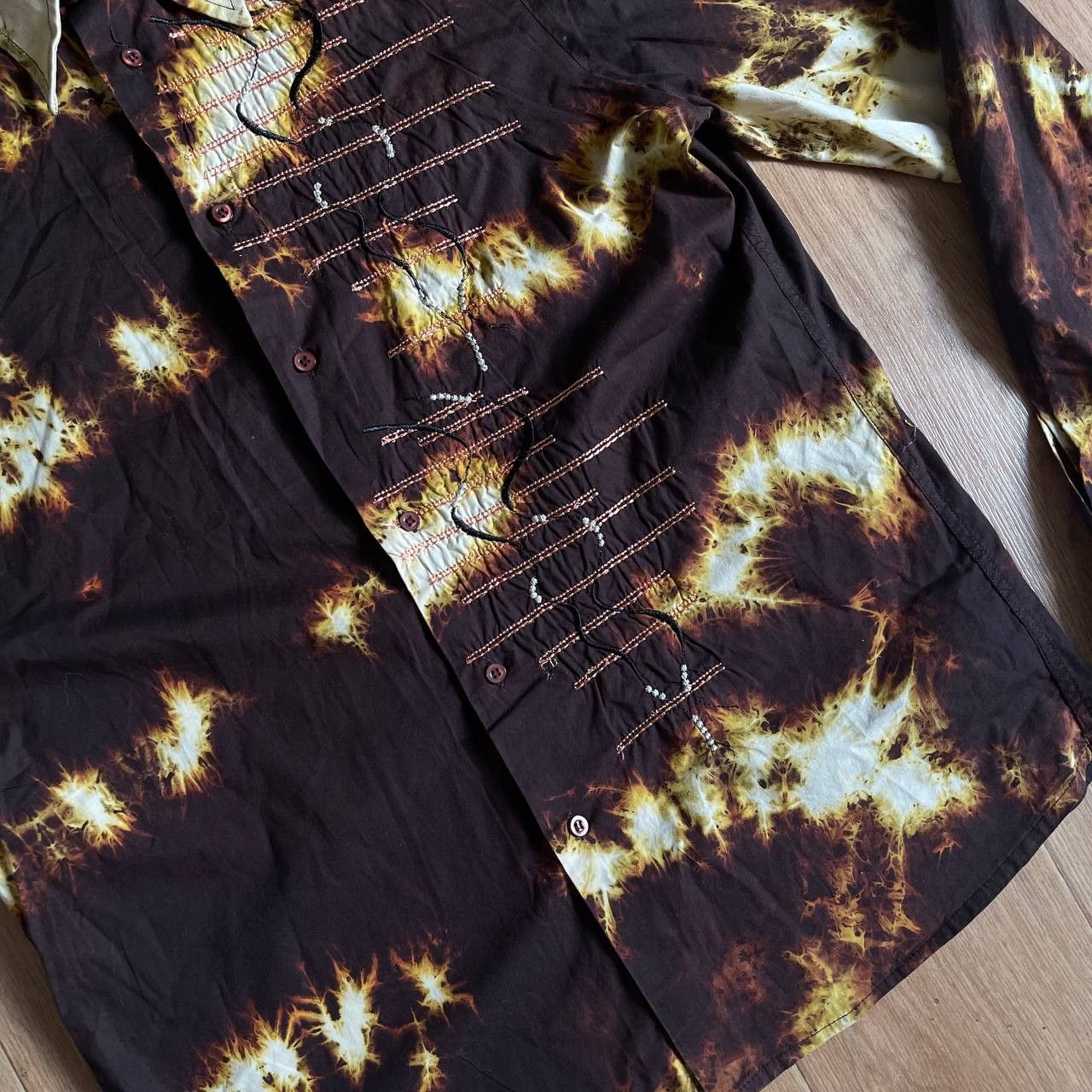 20471120 × Japanese Brand Vintage Shirt Fire Flash Size US L / EU 52-54 / 3 - 5 Thumbnail