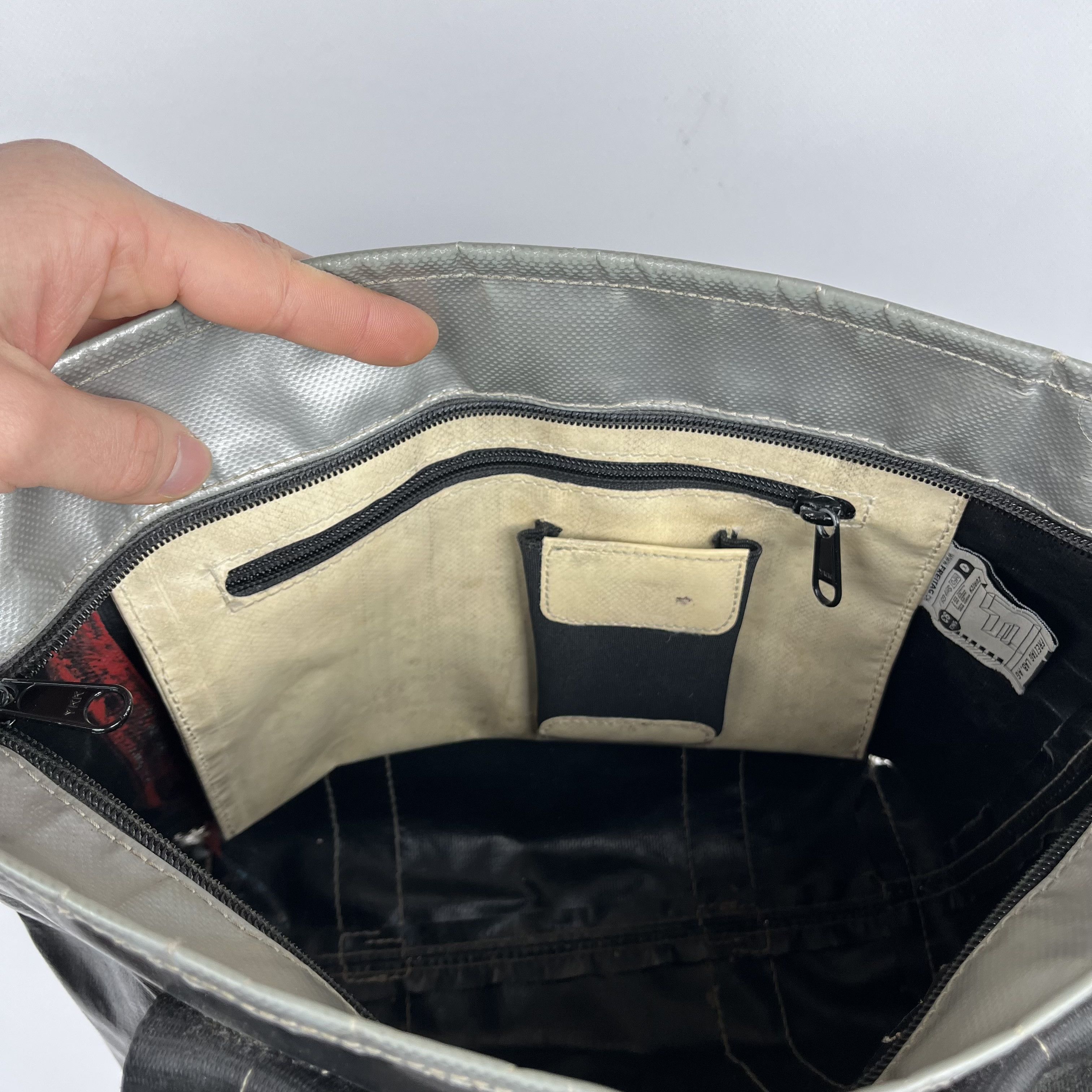 Freitag Freitag Recycled Shoulder Black Tote Bag Size ONE SIZE - 19 Thumbnail