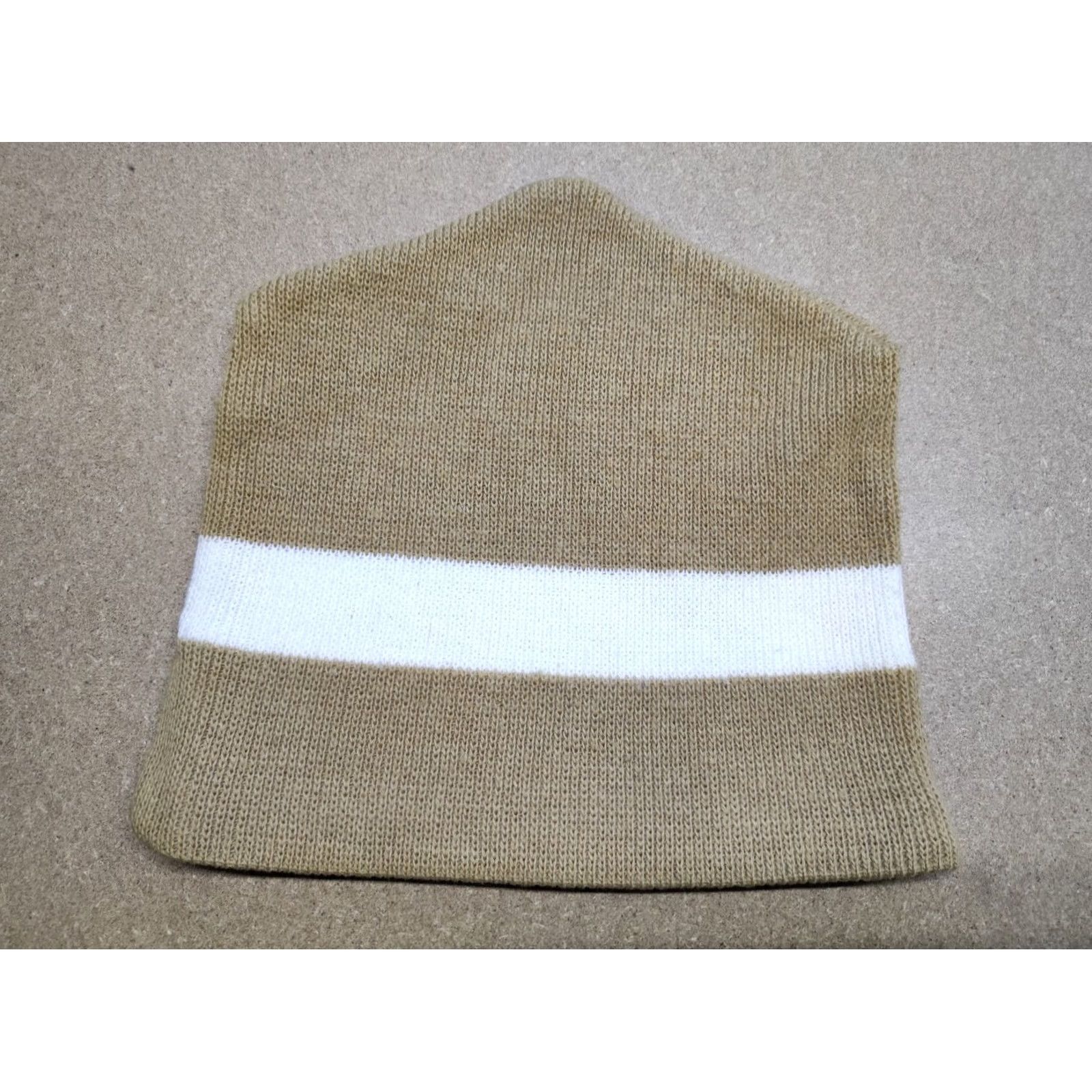 Puma VINTAGE PUMA Beanie Hat Ski Beige One Size Made in West Germany Logo Lined Winter Knit Unisex Adults Mens Womens Size ONE SIZE - 3 Thumbnail