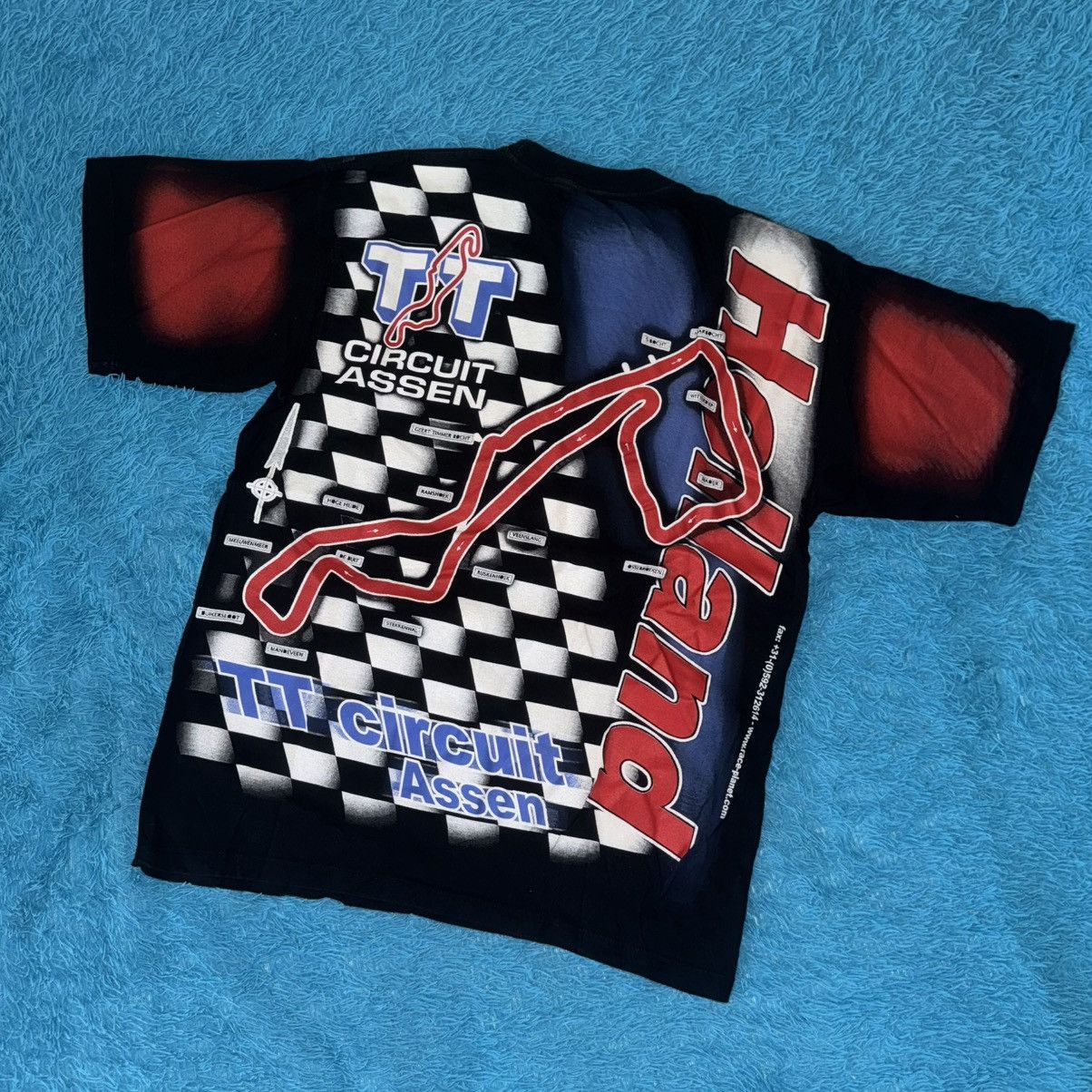 Other Vintage Over Print Moto Holland TT Circuit Assen Size US XL / EU 56 / 4 - 7 Thumbnail