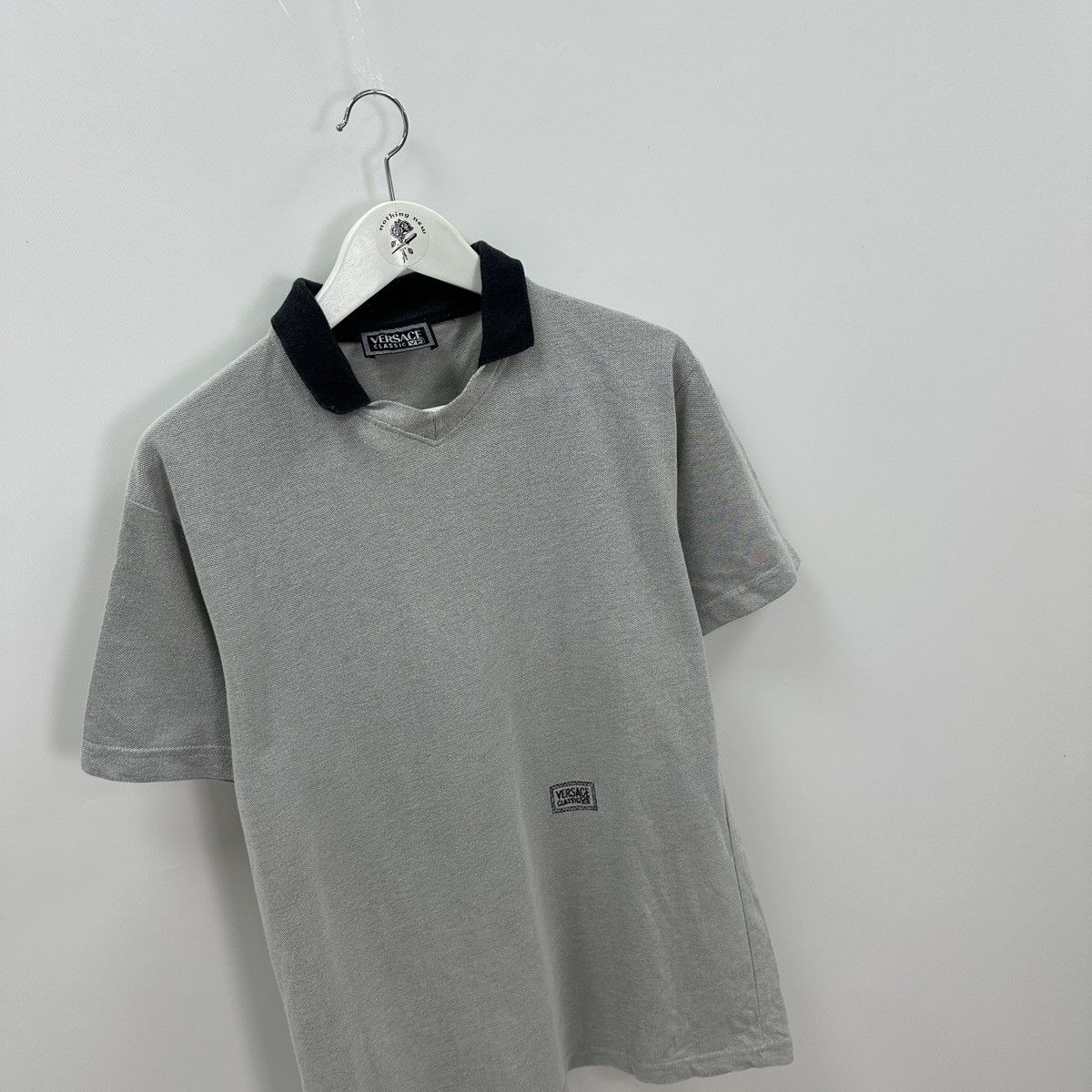 Vintage Vintage 90s Versace Classic V2 washed polo Italy luxury hype Size US L / EU 52-54 / 3 - 3 Thumbnail