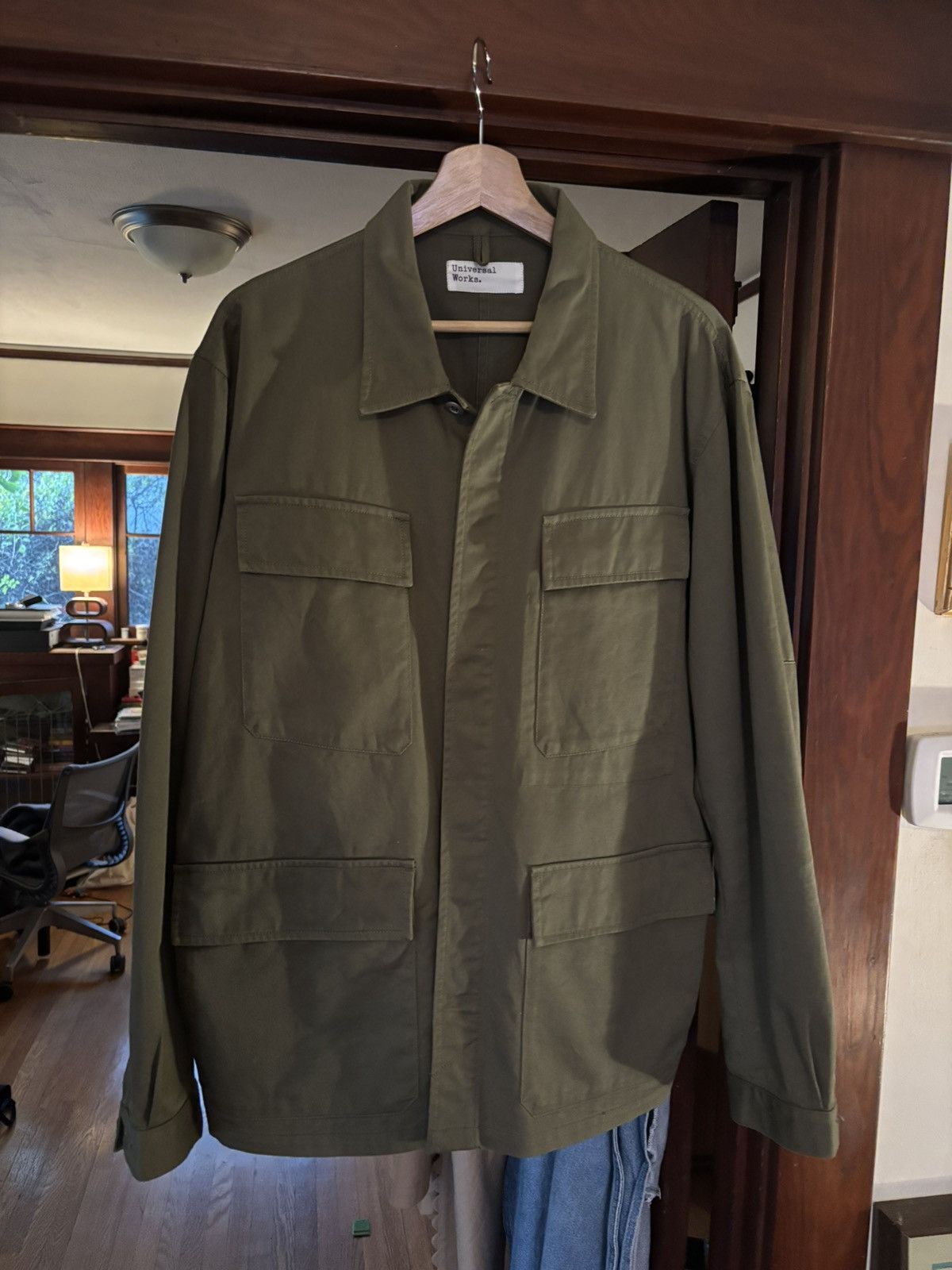 Universal Works Olive Fatigue Jacket Size US XL / EU 56 / 4 - 4 Thumbnail