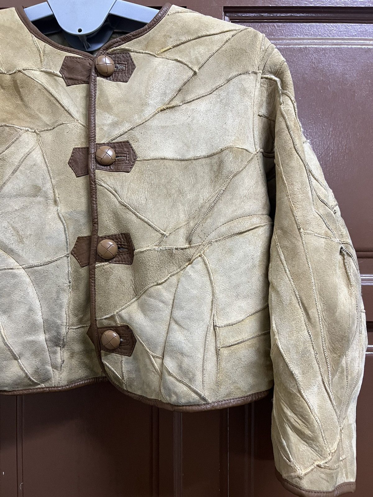 Hai Sporting Gear Vintage Hai Sporting Gearlssey Sherpa PatchworkLeatherJacket Size US M / EU 48-50 / 2 - 17 Thumbnail