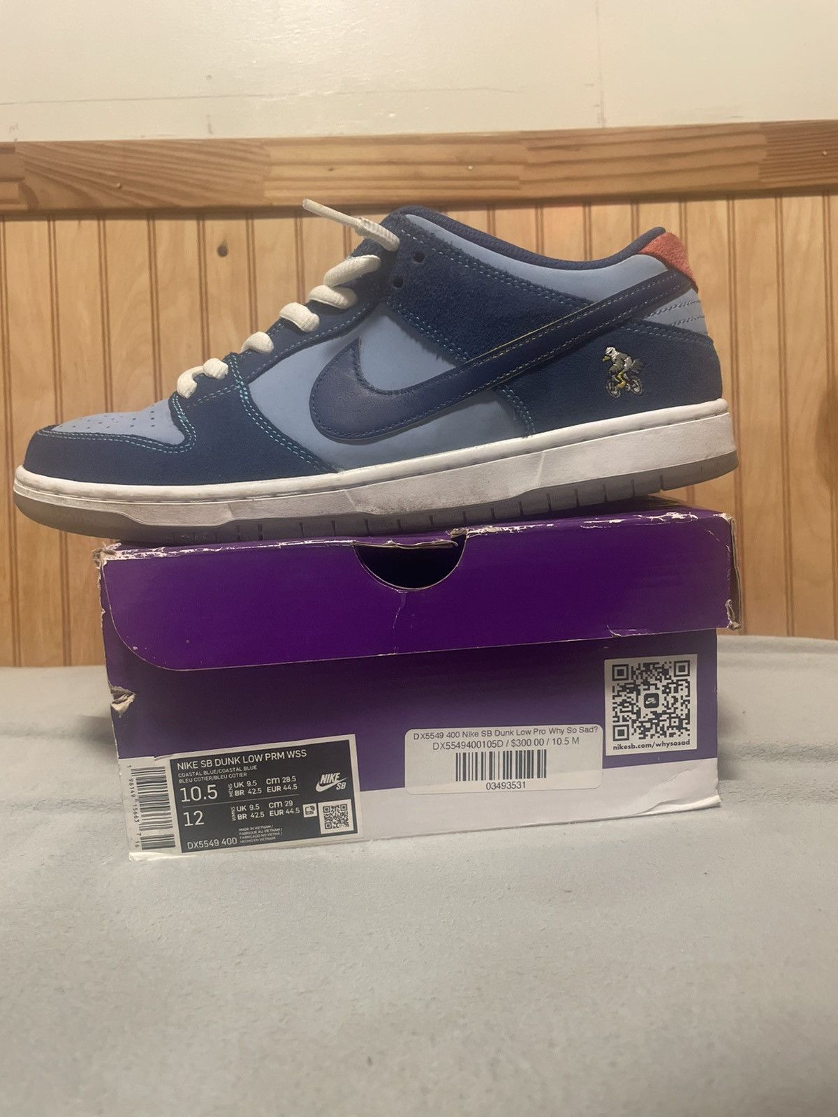Nike Nike Dunk “Why So Sad” Size US 10.5 / EU 43-44 - 1 Thumbnail