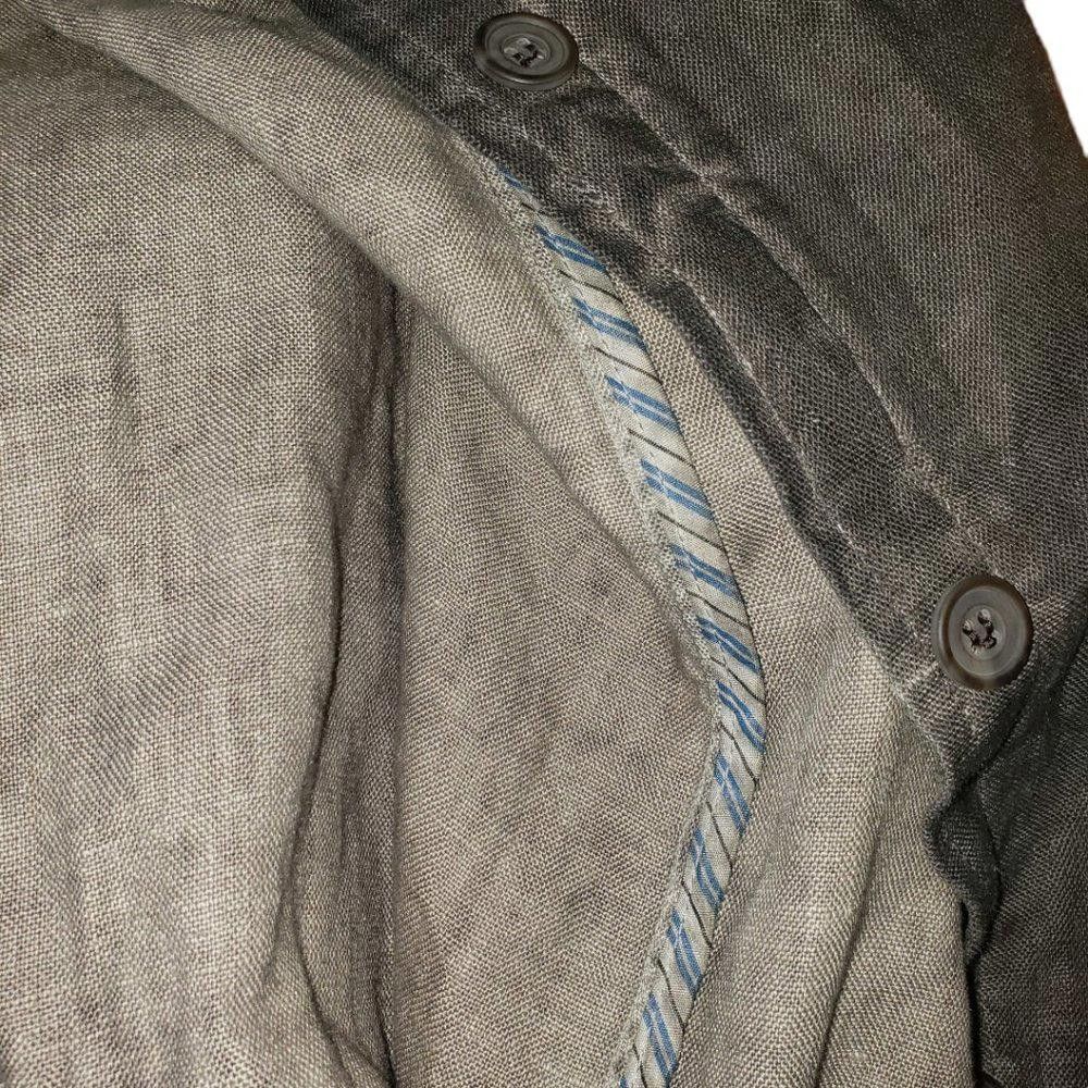 Designer CT333a Peruvian Connection Charcoal Gray Denim Duster 12 Size XL / US 12-14 / IT 48-50 - 10 Thumbnail