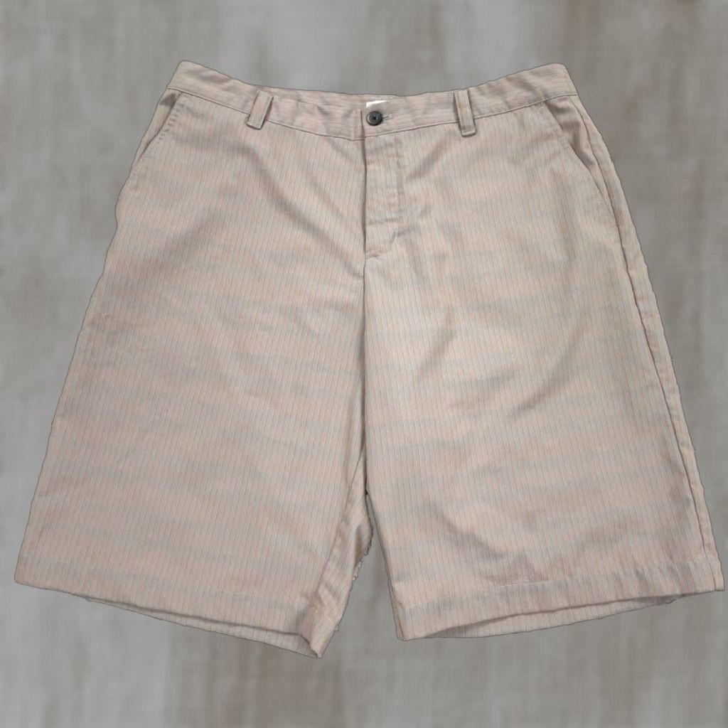 Adidas Adidas Golf Shorts Men 36 Orange Blue Striped Chino Performance Wicking Clima Size US 36 / EU 52 - 1 Thumbnail
