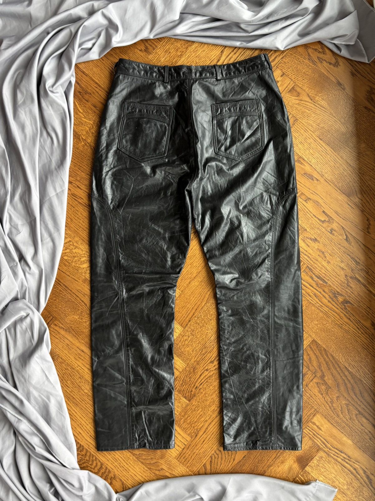 Schott × Vintage Vintage Brimaco Leather Pants 1960s British Cycle Acme Moto Size US 31 - 8 Thumbnail