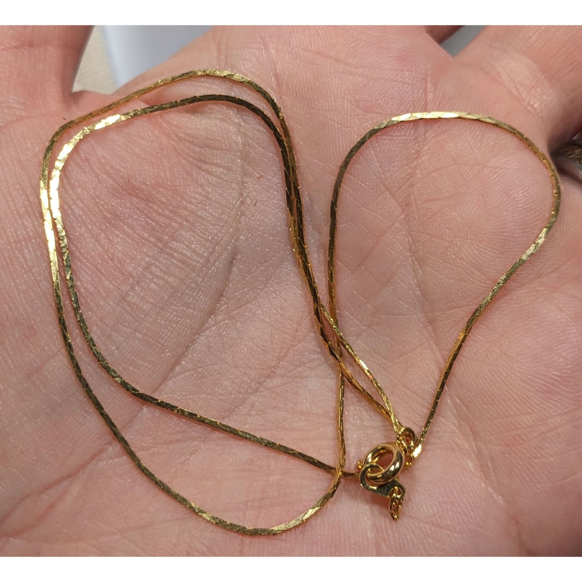Other Simple Minimalist Gold Tone Chain Necklace Size ONE SIZE - 3 Thumbnail