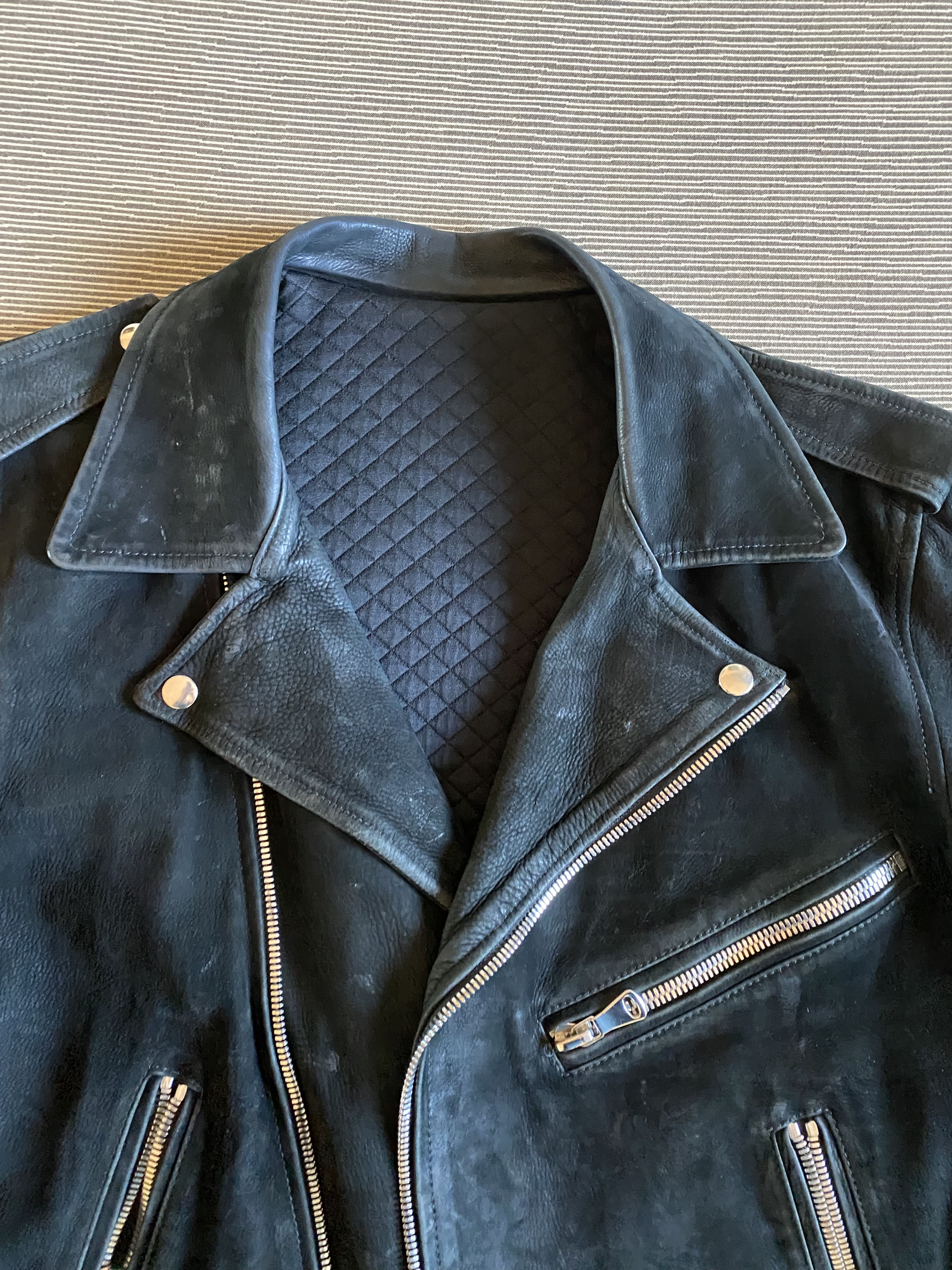 Other TALA Suede Moto Jacket – Made in USA – Black – Men’s L Size US L / EU 52-54 / 3 - 4 Thumbnail