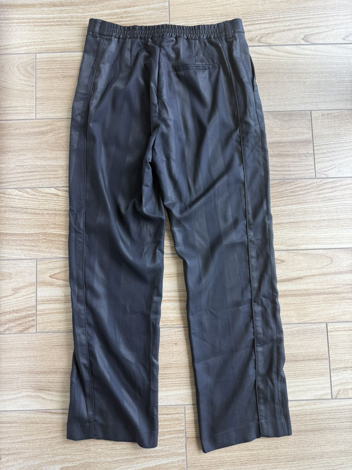 Martine Rose Martine Rose Striped Virgin-wool Track Pants In Black Size US 35 - 5 Thumbnail