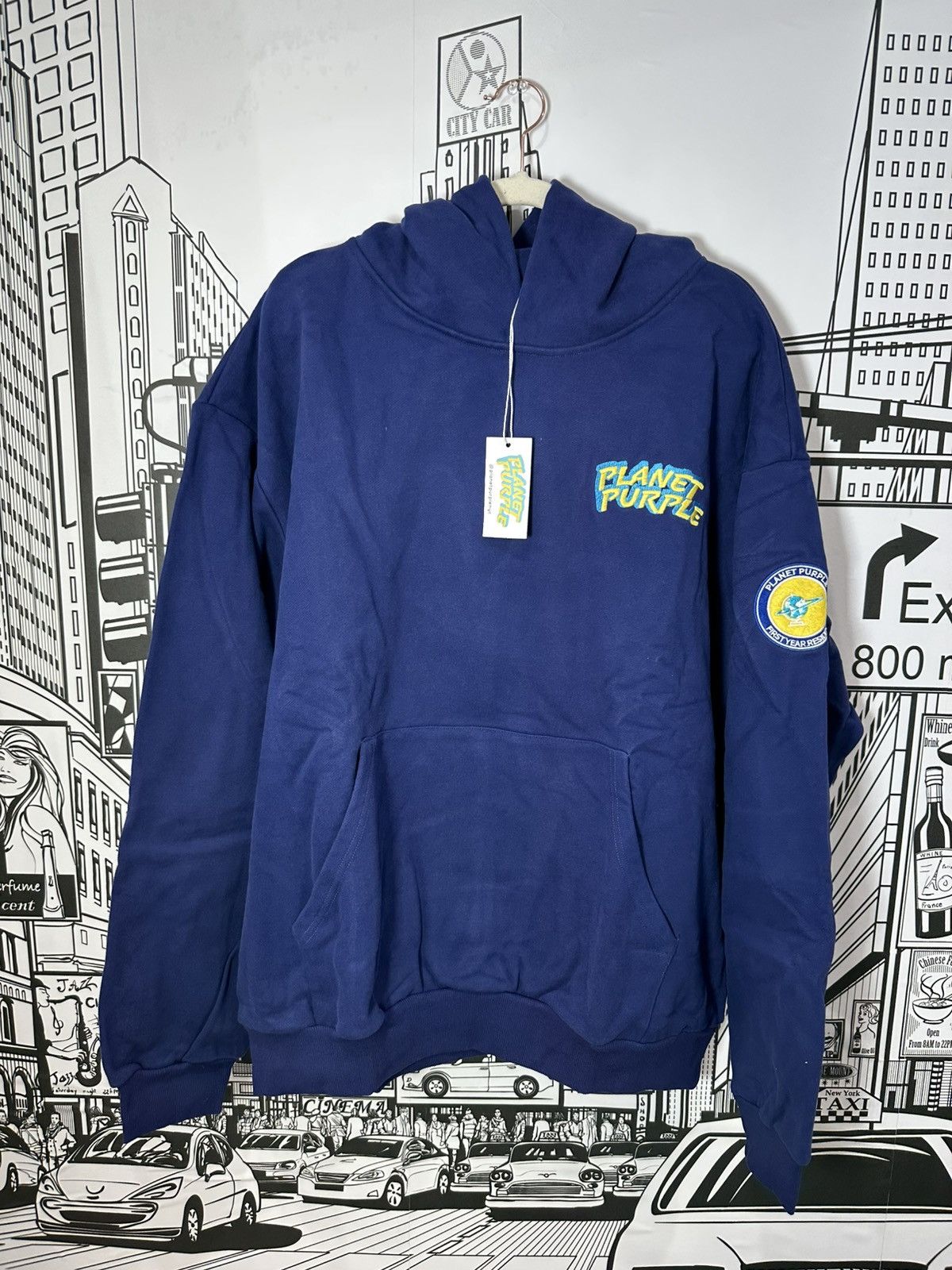 Other Planet Purple Varsity FYR Hoodie XL Blue Size US XL / EU 56 / 4 - 1 Thumbnail