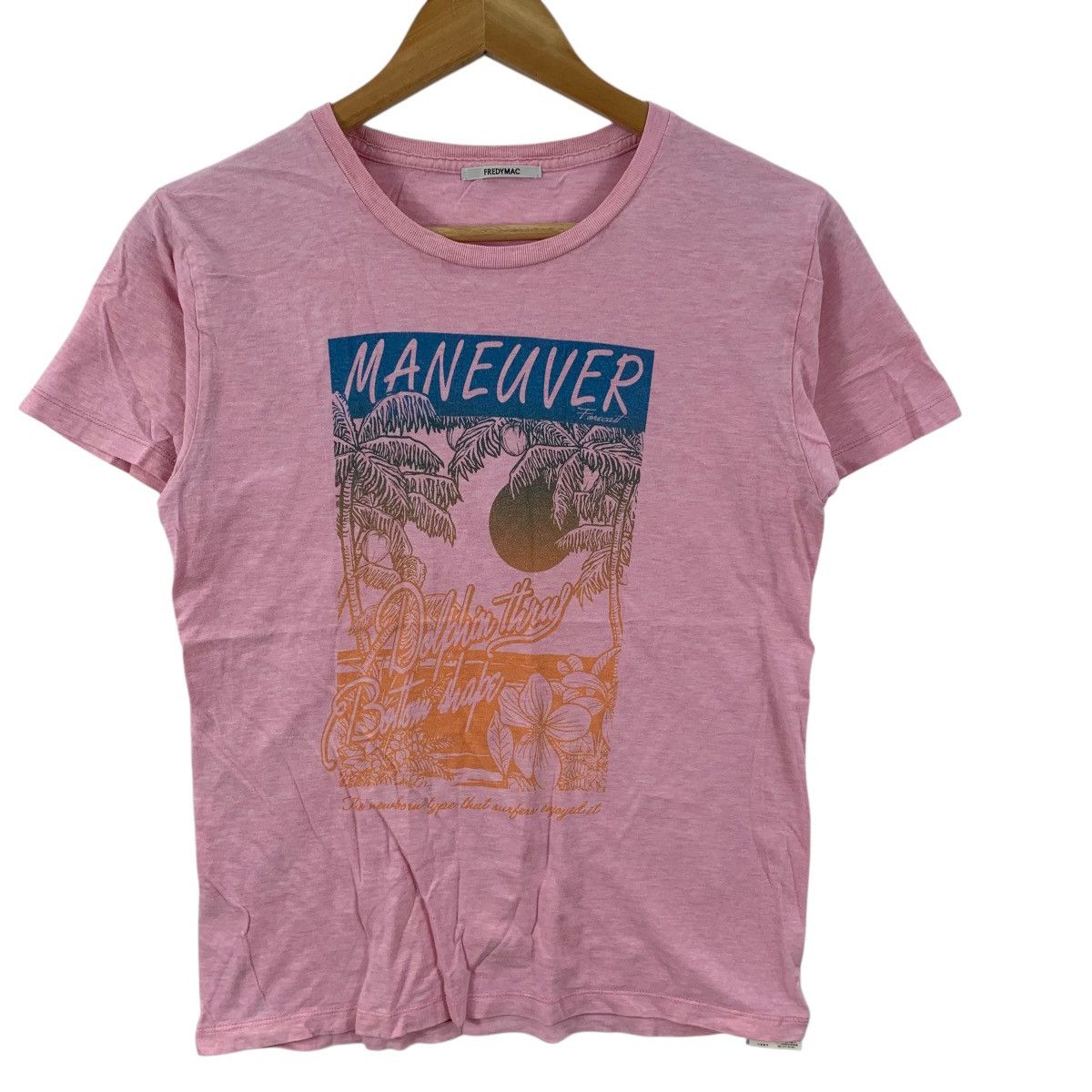 Other FREDYMAC JAPAN DALUC Hawaii Pink Coconut Tee Shirt Top Beach Size S / US 4 / IT 40 - 5 Thumbnail