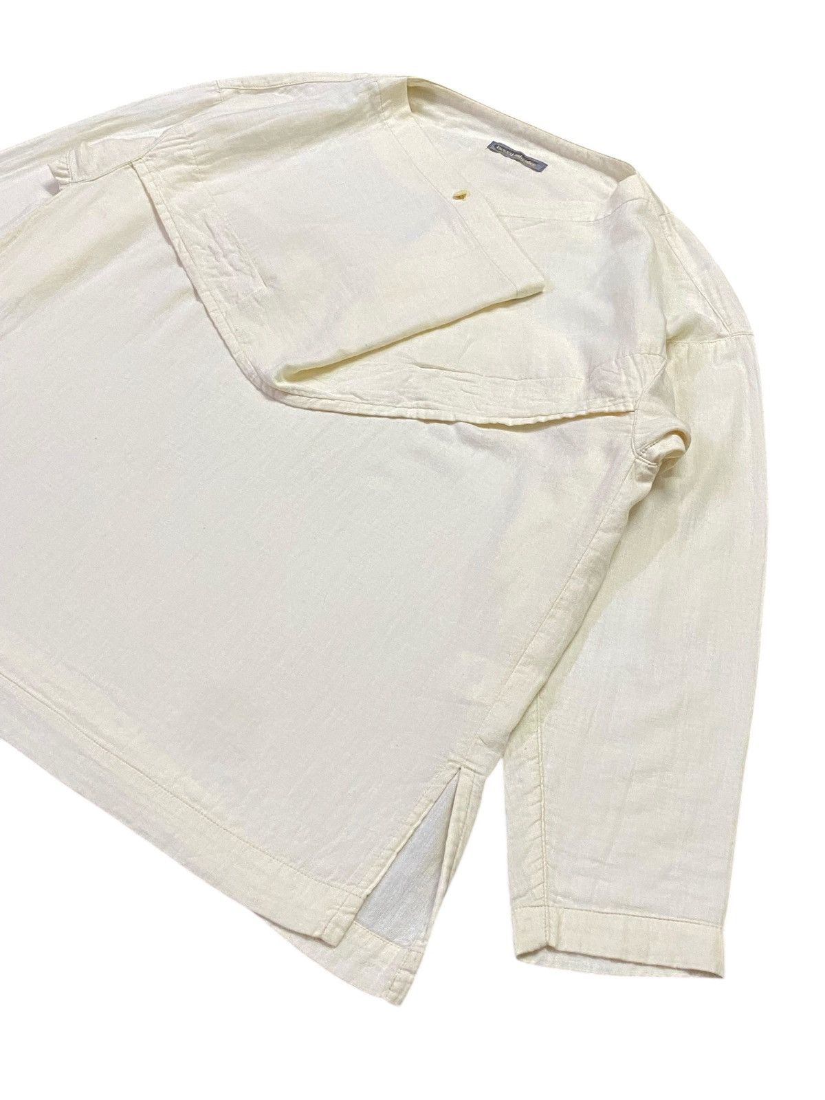Issey Miyake Vintage 80s Issey Miyake Classic Cotton Blouses Size M / US 6-8 / IT 42-44 - 18 Thumbnail