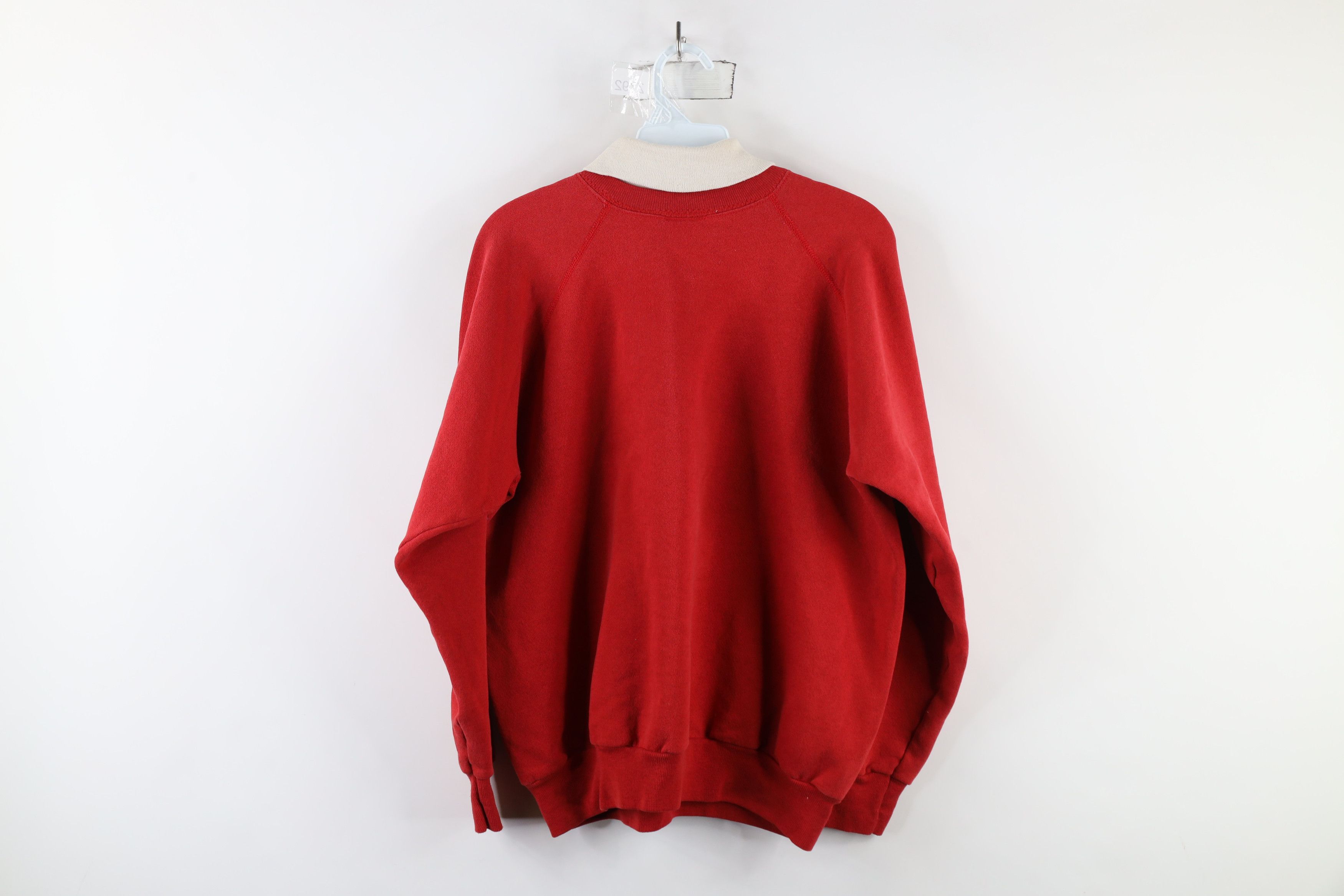 Vintage Vintage 90s Streetwear Farmhouse Turtleneck Sweatshirt USA Size XL / US 12-14 / IT 48-50 - 12 Thumbnail