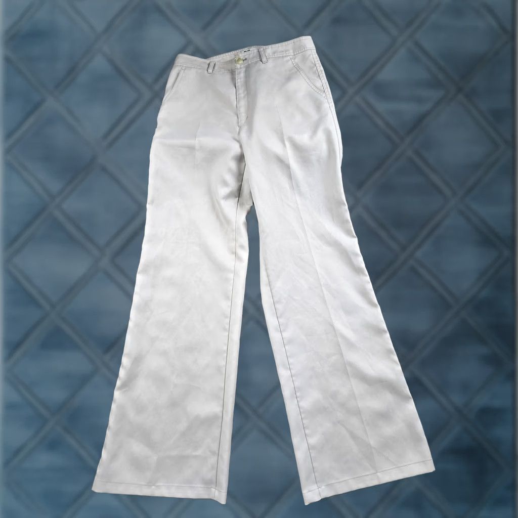 Uniqlo Uniqlo U Chino Pants Womens 8 Beige Wide Leg Twill High Rise 30X32 Pants Size 30" / US 8 / IT 44 - 1 Thumbnail