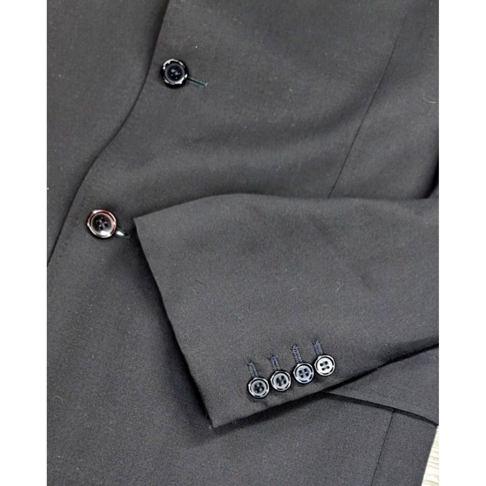Dolce & Gabbana Dolce&Gabbana Blazer Jacket Black EU 52L US 40L Single-Breasted 3 Button Men Size 52R - 6 Thumbnail