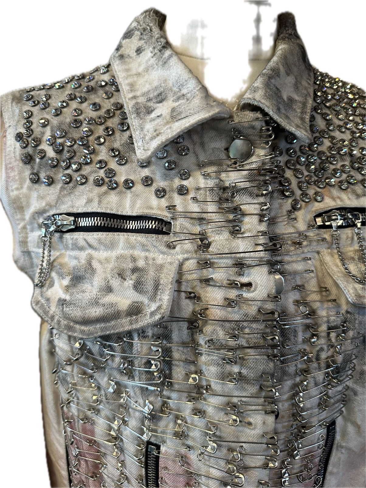 Balmain Balmain Spring 2011 Denim USA Flag Print Jacket Size M / US 6-8 / IT 42-44 - 8 Thumbnail