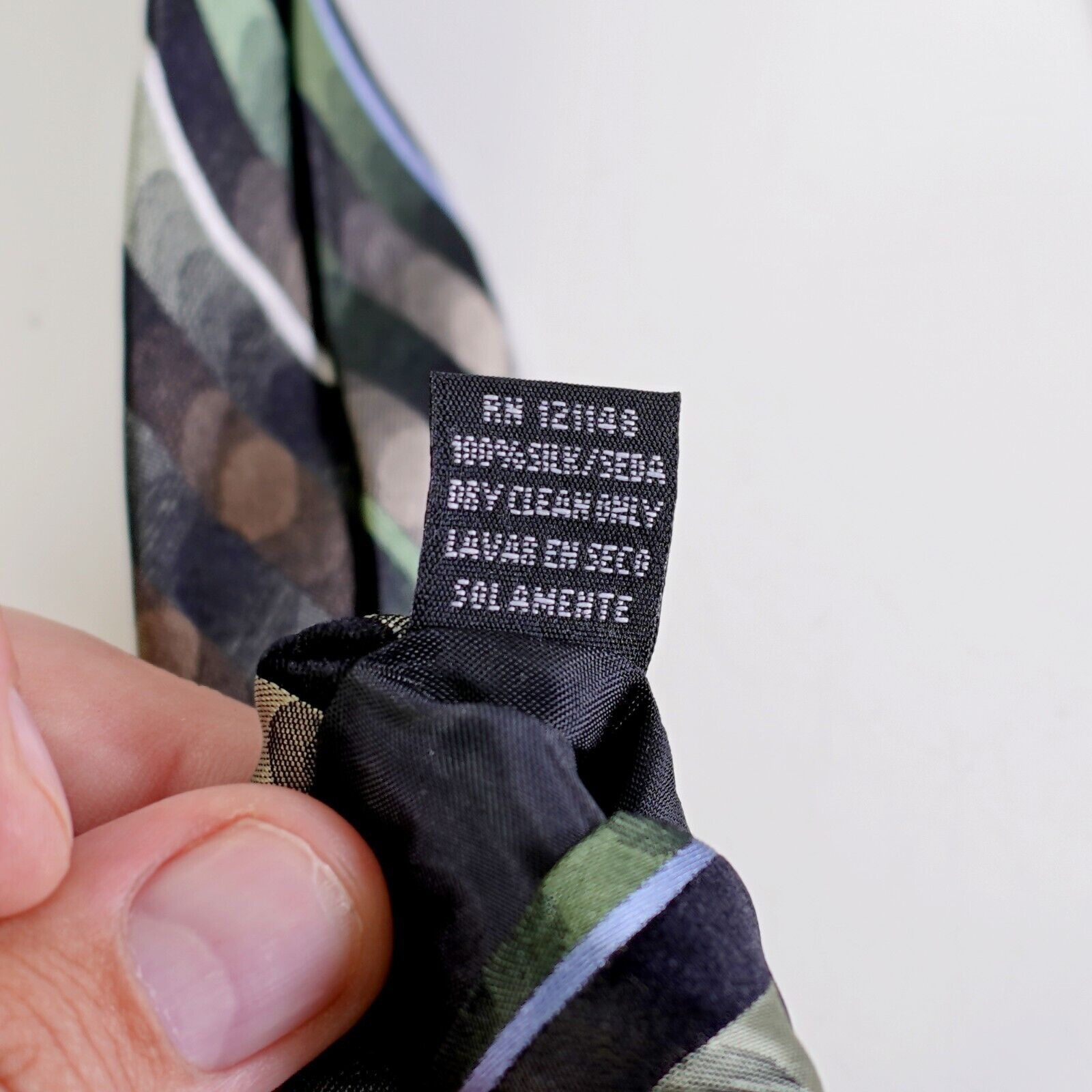 Arrow Arrow Green Brown Striped Woven Silk Tie Size ONE SIZE - 5 Thumbnail