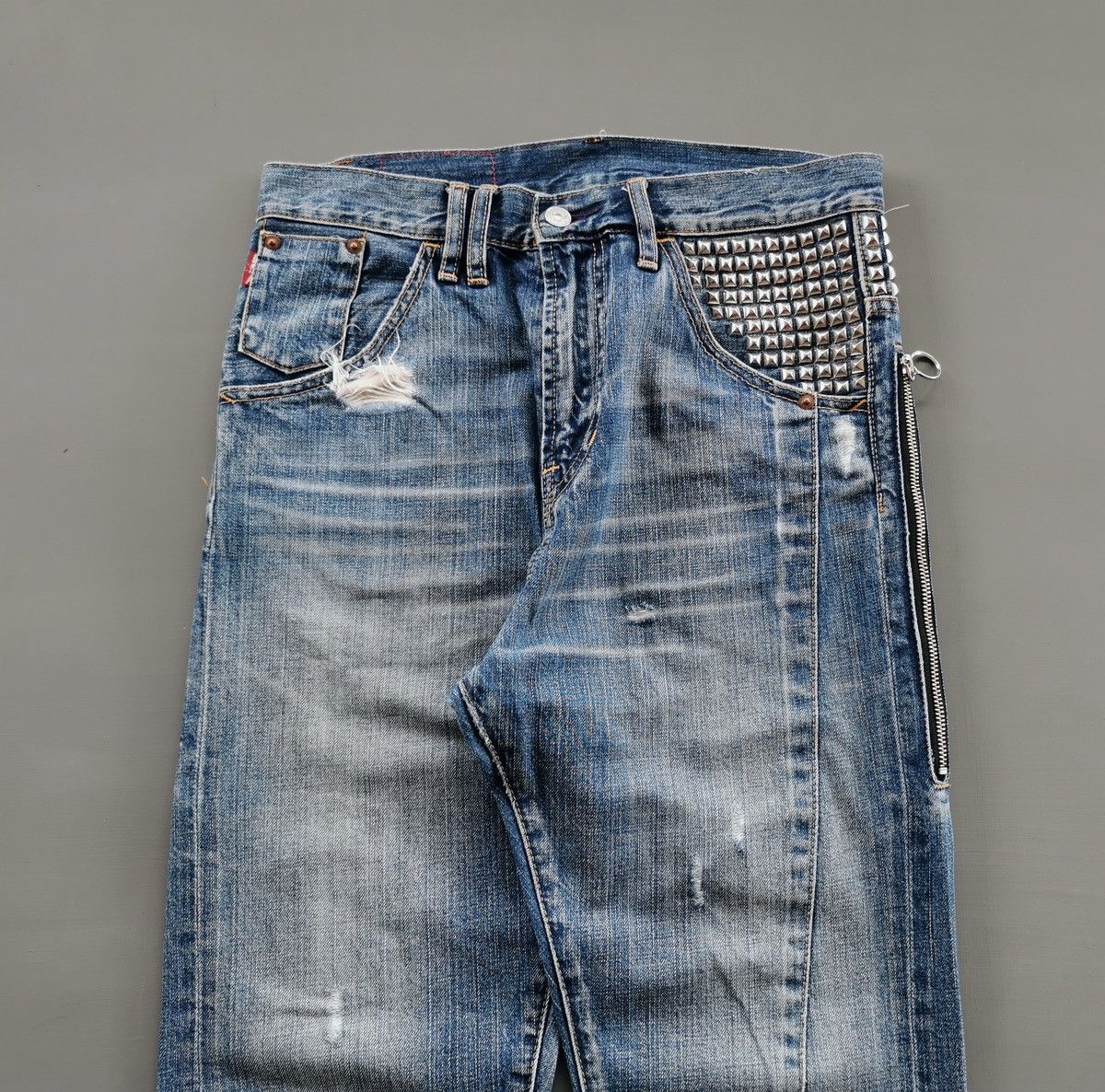 Seditionaries Punk Studded Zipper RNA Japan 3Q Short Jeans Size US 31 - 5 Thumbnail