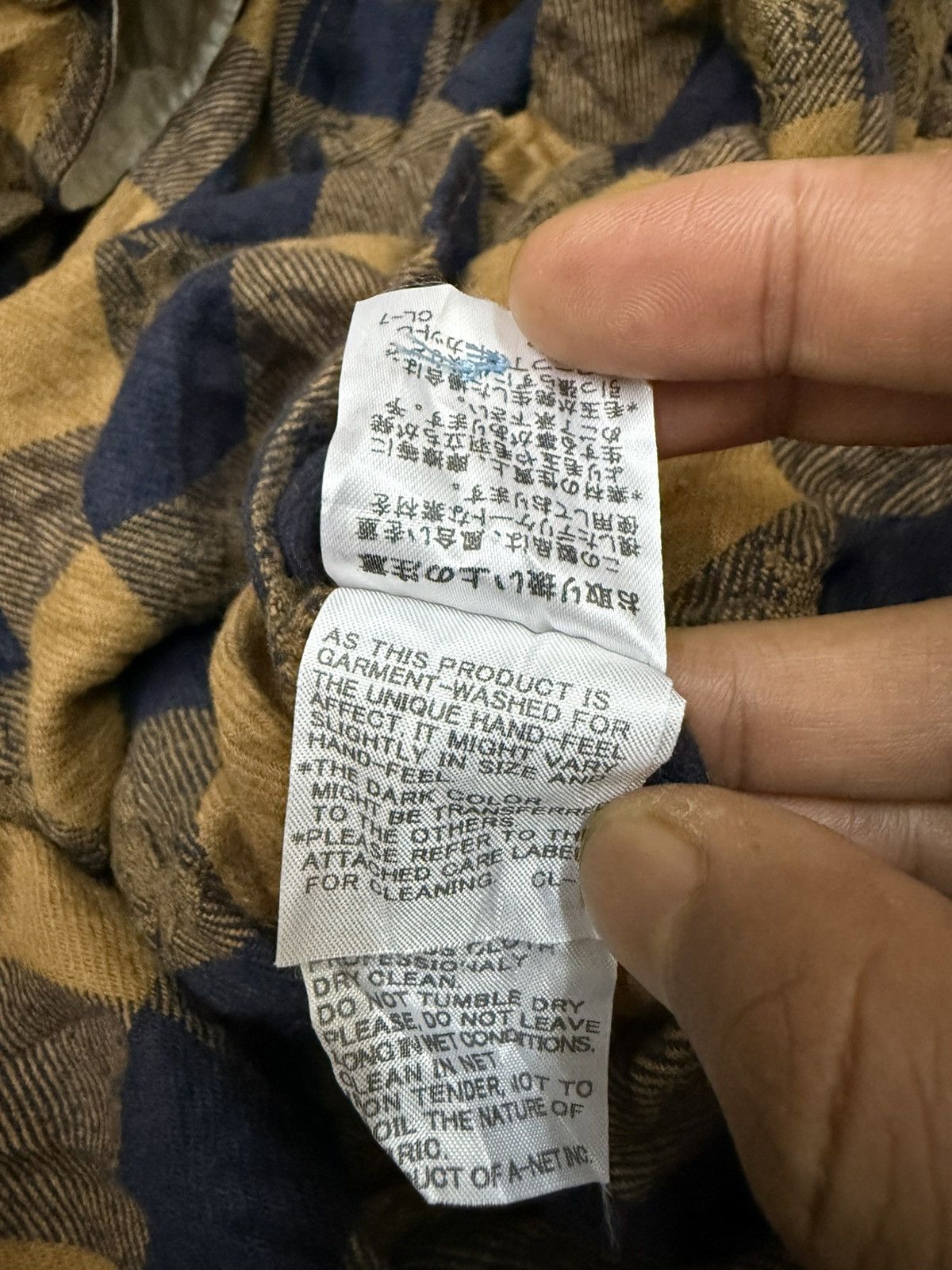 Issey Miyake Ne-Net Chekered Flanel Long Shirt Button Up Size M / US 6-8 / IT 42-44 - 9 Thumbnail