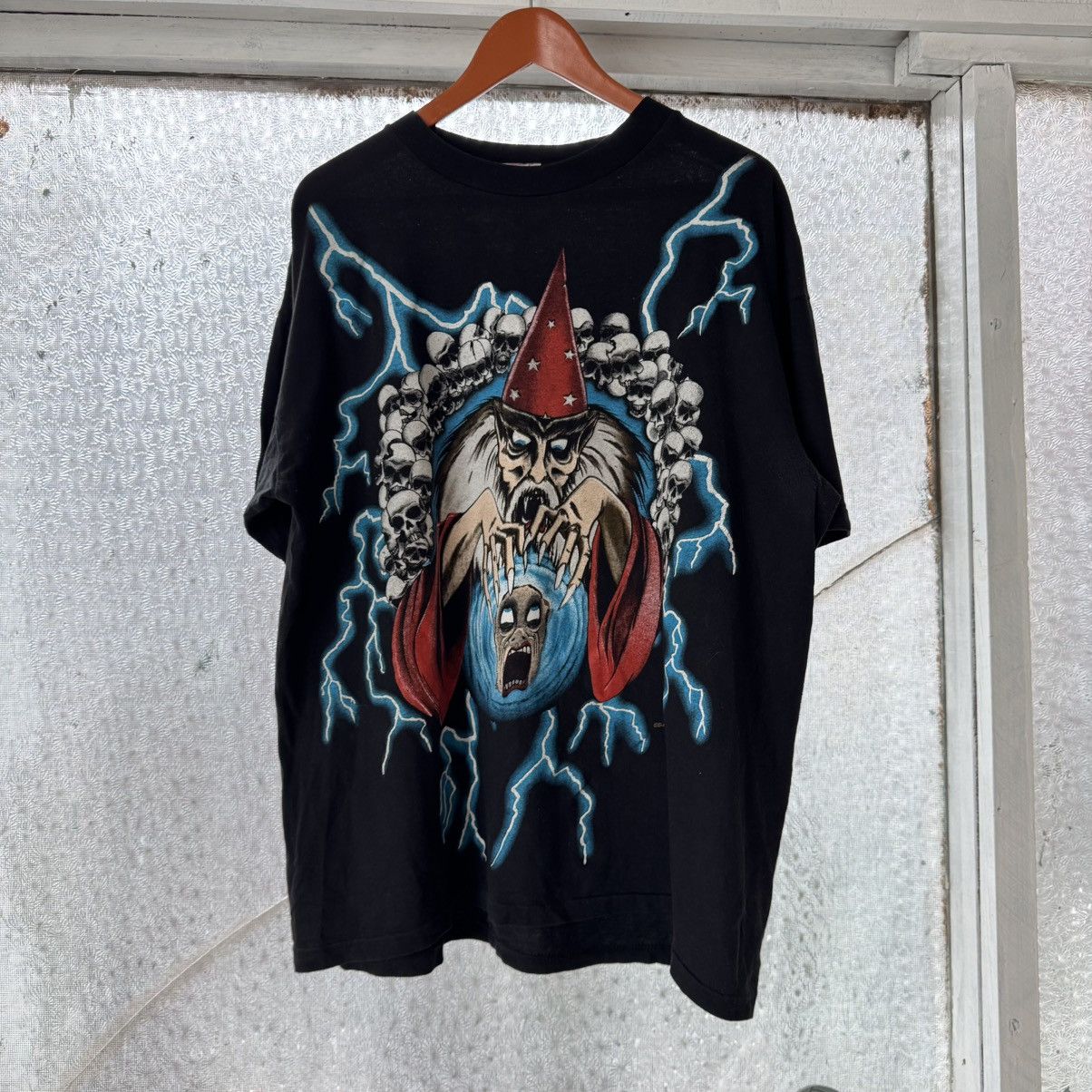 Vintage Very rare Vintage 90s AMERICAN THUNDER WIZARD T-SHIRT 
