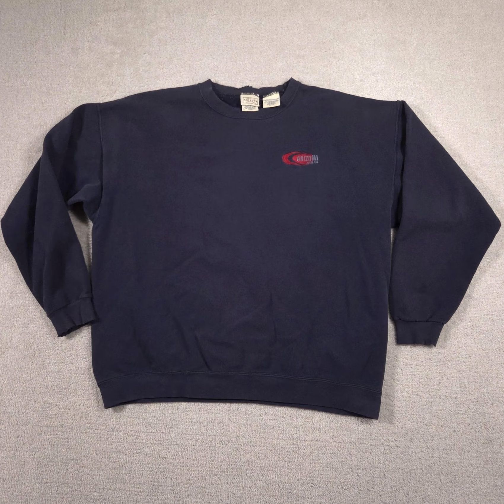 Vintage VINTAGE Arizona Jean Company Sweatshirt Mens XL Navy Crewneck Made USA 90s Size US XL / EU 56 / 4 - 2 Thumbnail