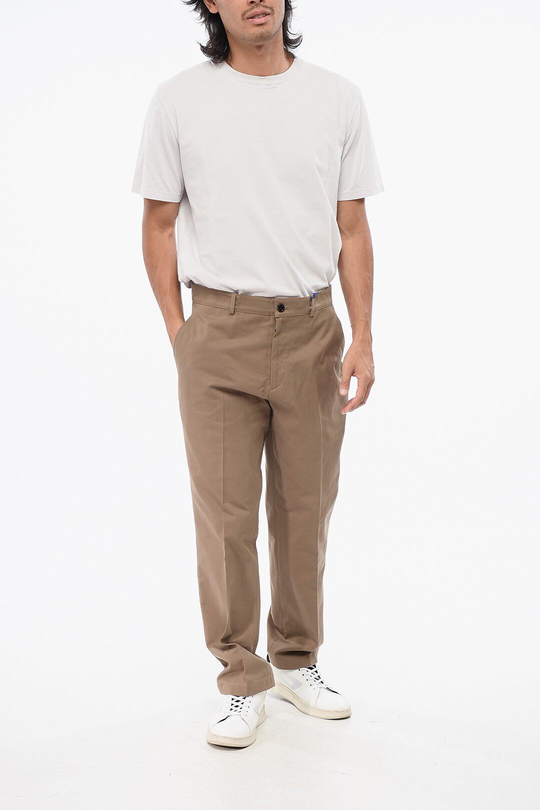 Burberry og1mm1125 Straight Leg Chino Pant in Beige Size US 30 / EU 46 - 4 Thumbnail