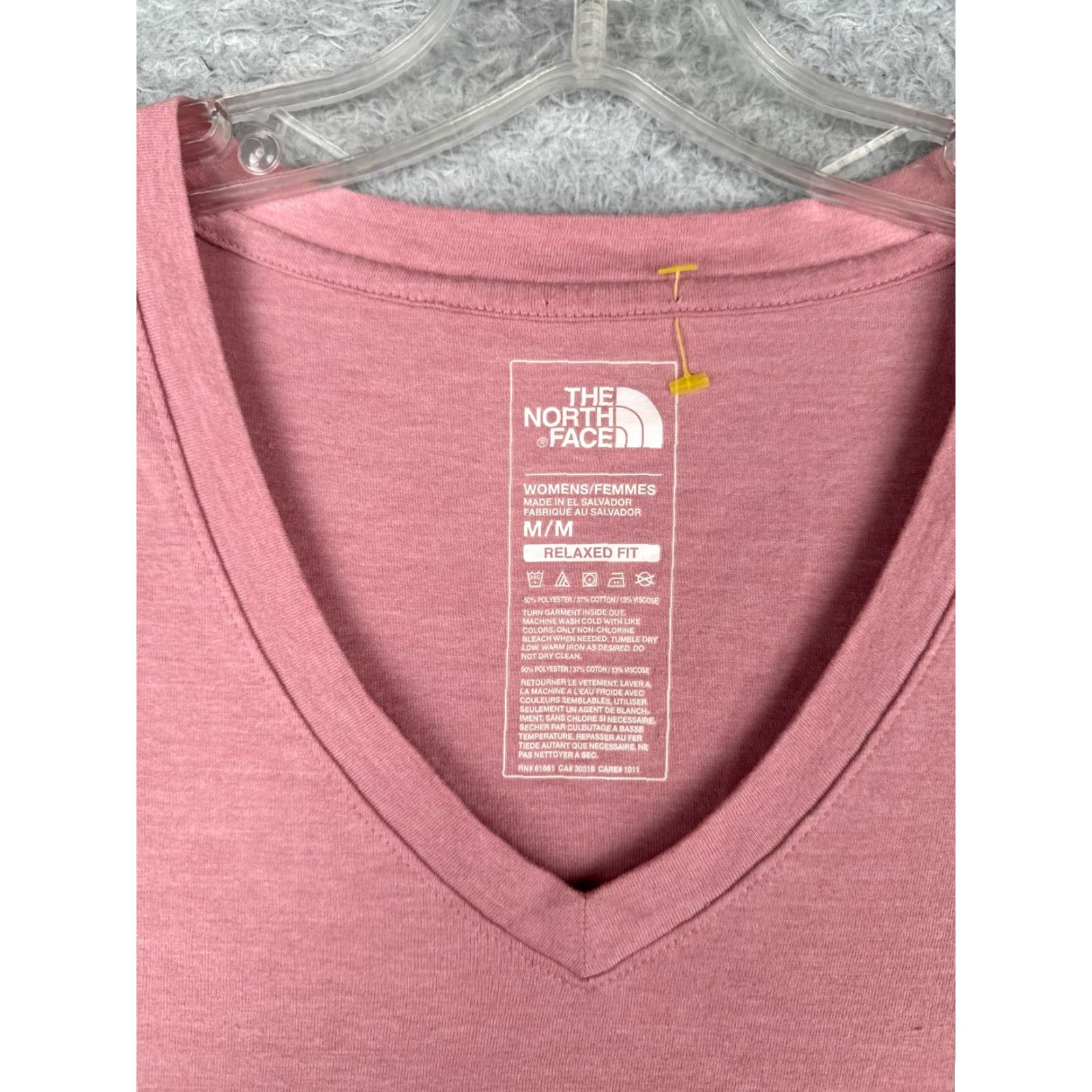 The North Face The North Face Shirt Women M Pink V-Neck Short Sleeve Relaxed Fit Tri-Blend Size M / US 6-8 / IT 42-44 - 6 Thumbnail