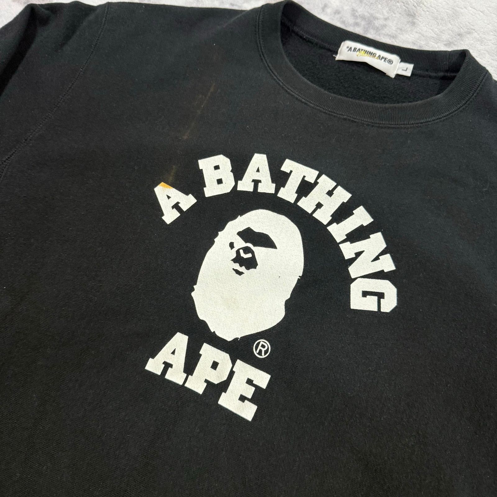 Bape × Nigo Authentic Bape 2000’s Angry Ape College Logo Crewneck L Size US L / EU 52-54 / 3 - 2 Thumbnail