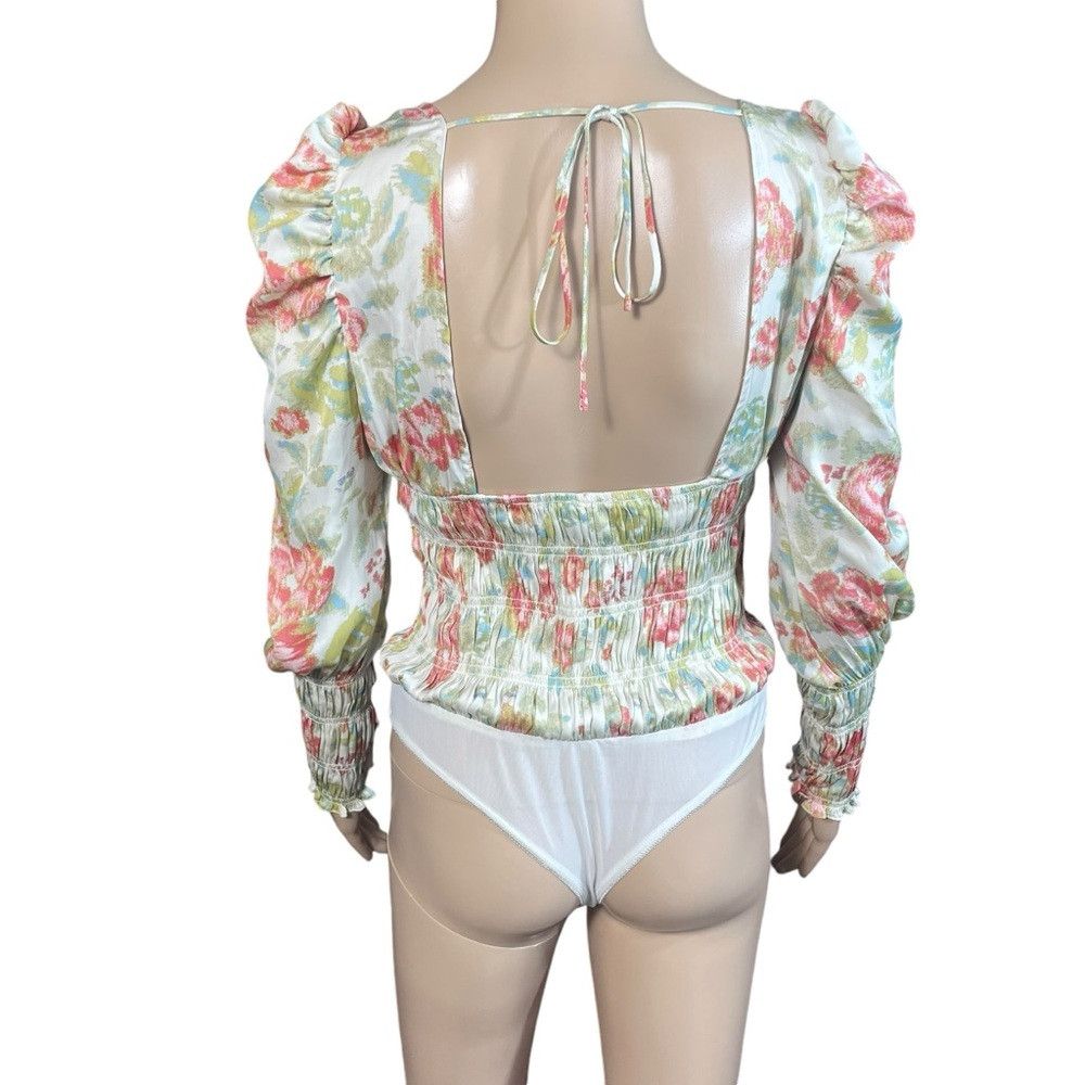 Free People NWT New $98 Free People Floral Wanderlust Bodysuit Size S Size S / US 4 / IT 40 - 6 Thumbnail