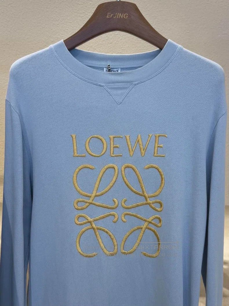 Loewe Loewe Sky Blue Embroidered Sweatshirt Size M / US 6-8 / IT 42-44 - 9 Thumbnail