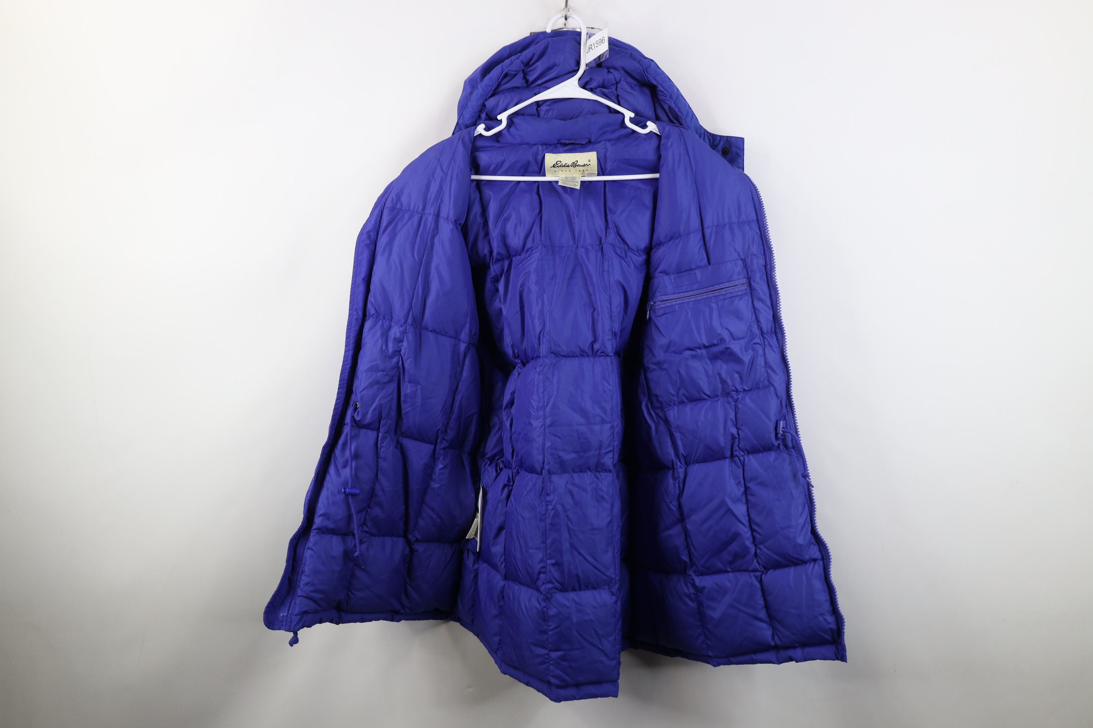 Eddie Bauer Vintage 90s Eddie Bauer Hooded Puffer Parka Jacket Purple Size M / US 6-8 / IT 42-44 - 11 Thumbnail