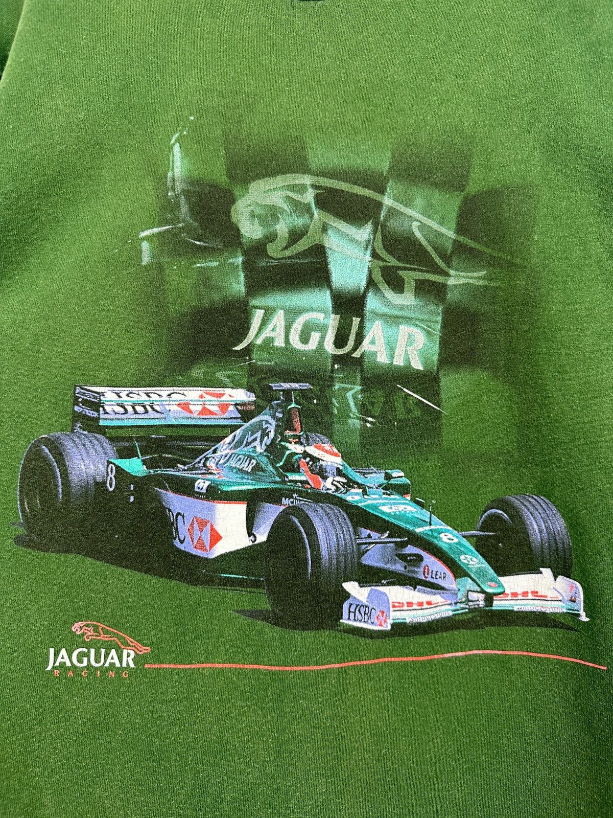 Formula 1 Vintage Jaguar Racing Formula 1 Faded Green T-Shirt Size US M / EU 48-50 / 2 - 8 Thumbnail