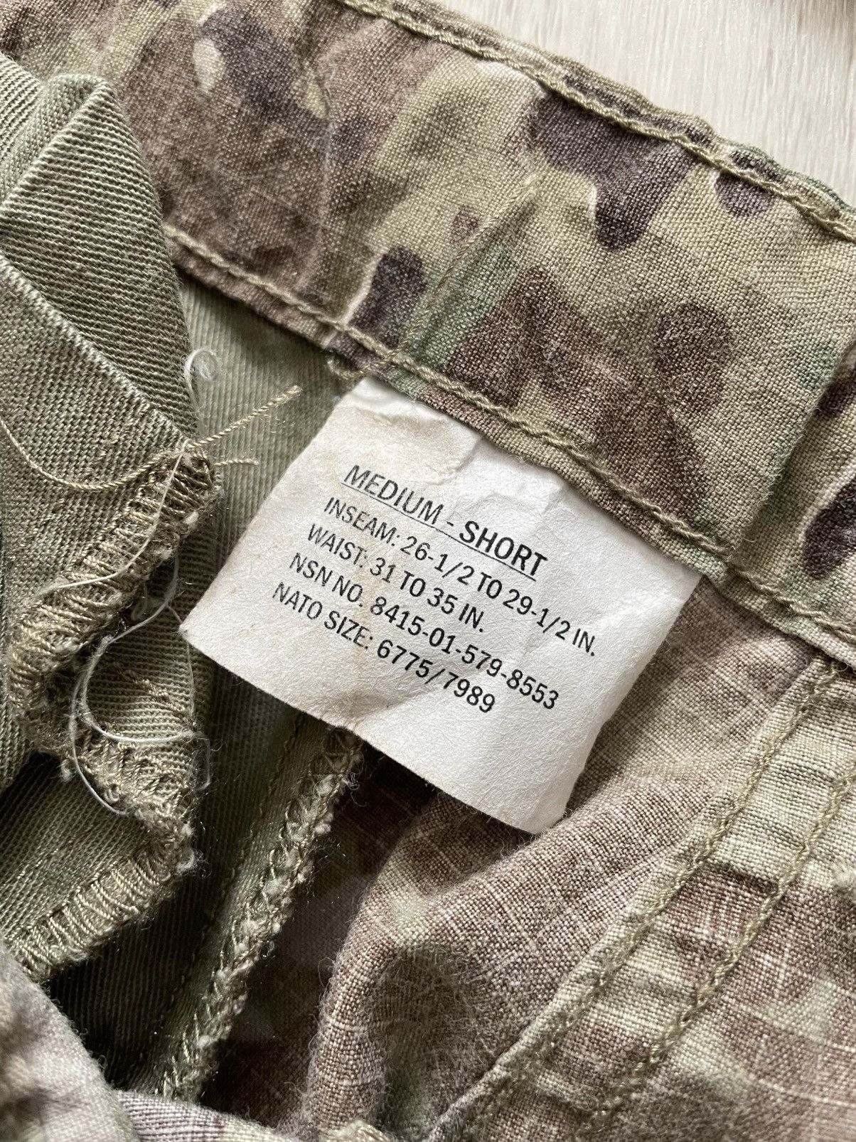 Vintage VTG Y2K US ARMY Combat Uniform Pants Multicam Trousers Sz M Size US 34 / EU 50 - 5 Thumbnail
